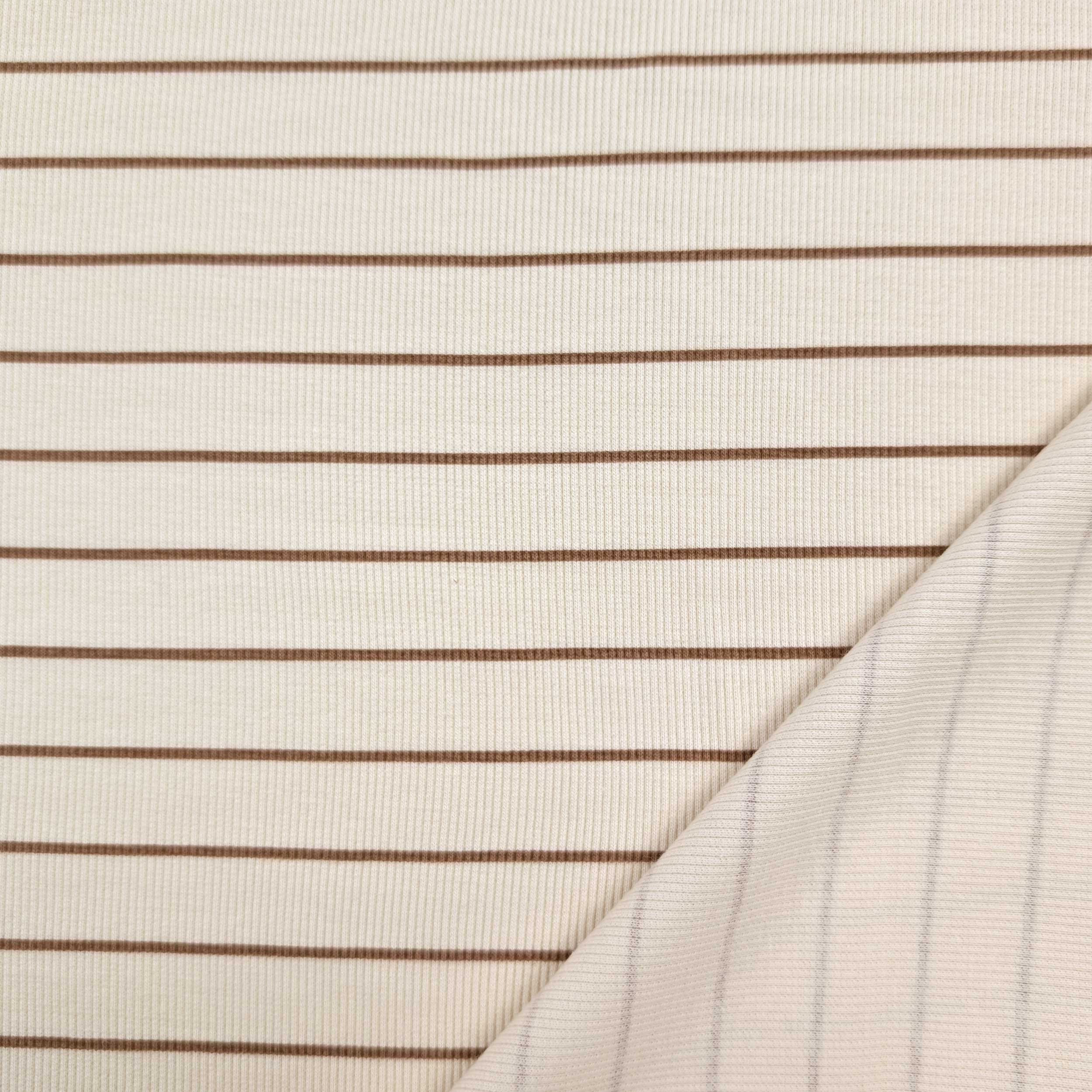 Maglia Costina Fantasia Righe Marroni Image