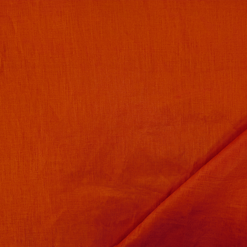 Tessuto lino arancione