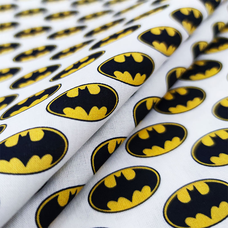Tessuto di cotone logo batman