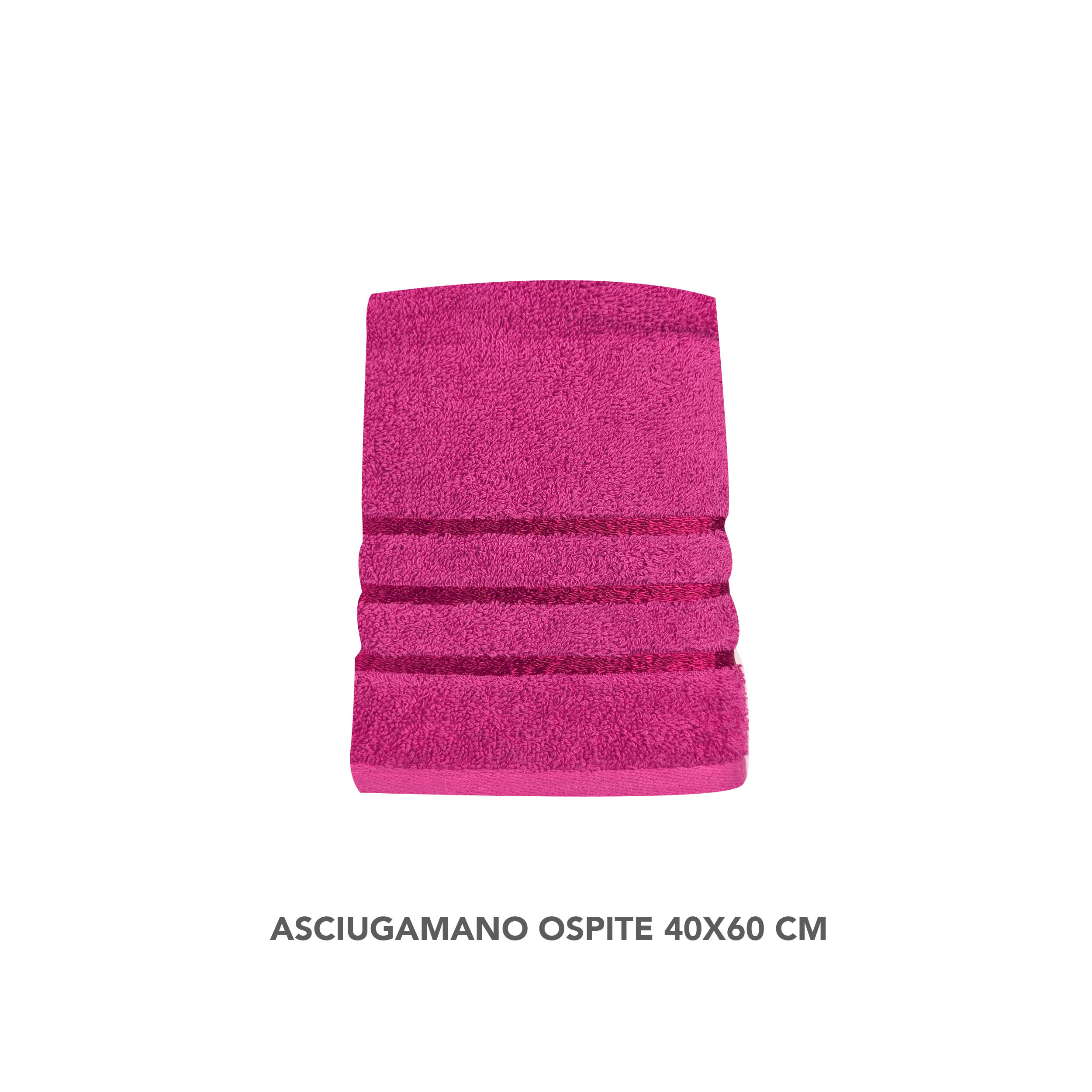Set Asciugamani Bagno Viso e Ospite Fuxia Image