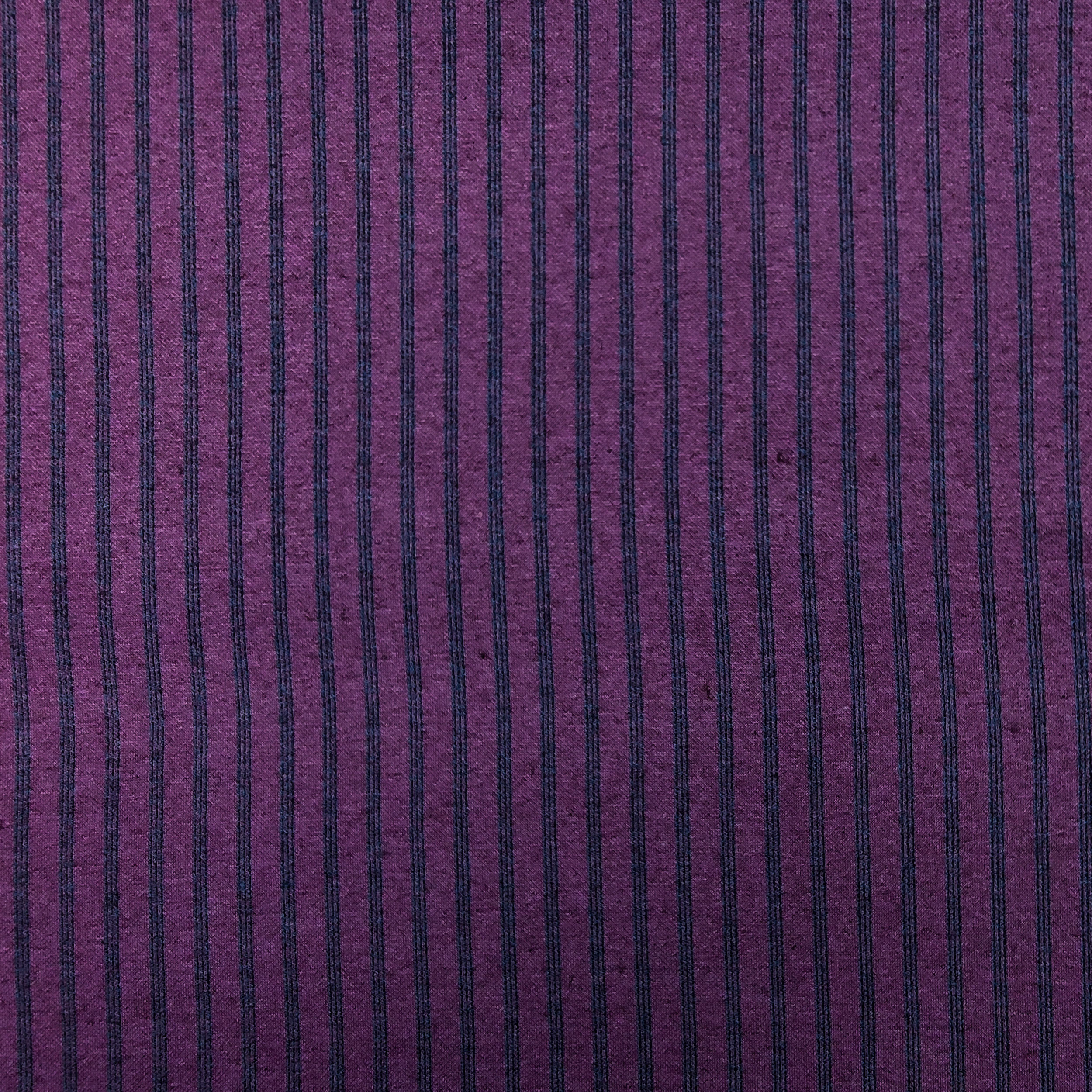 tessuto punto milano righe blu sfondo viola