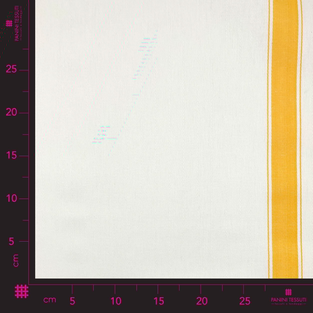 Ritaglio Tessuto per Strofinacci Doppio Bordo Largo Giallo 50x55 cm