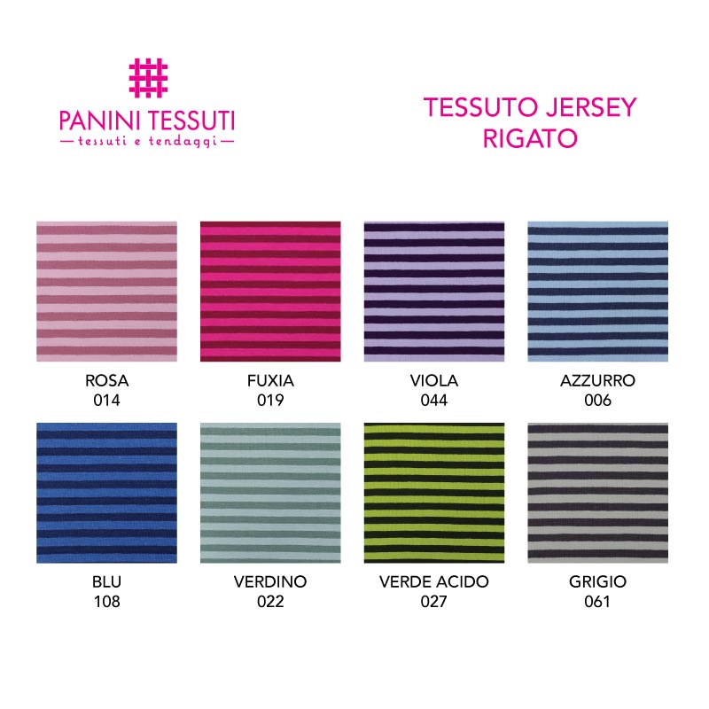 Tessuto Jersey Rigato Cartella Colore (4)