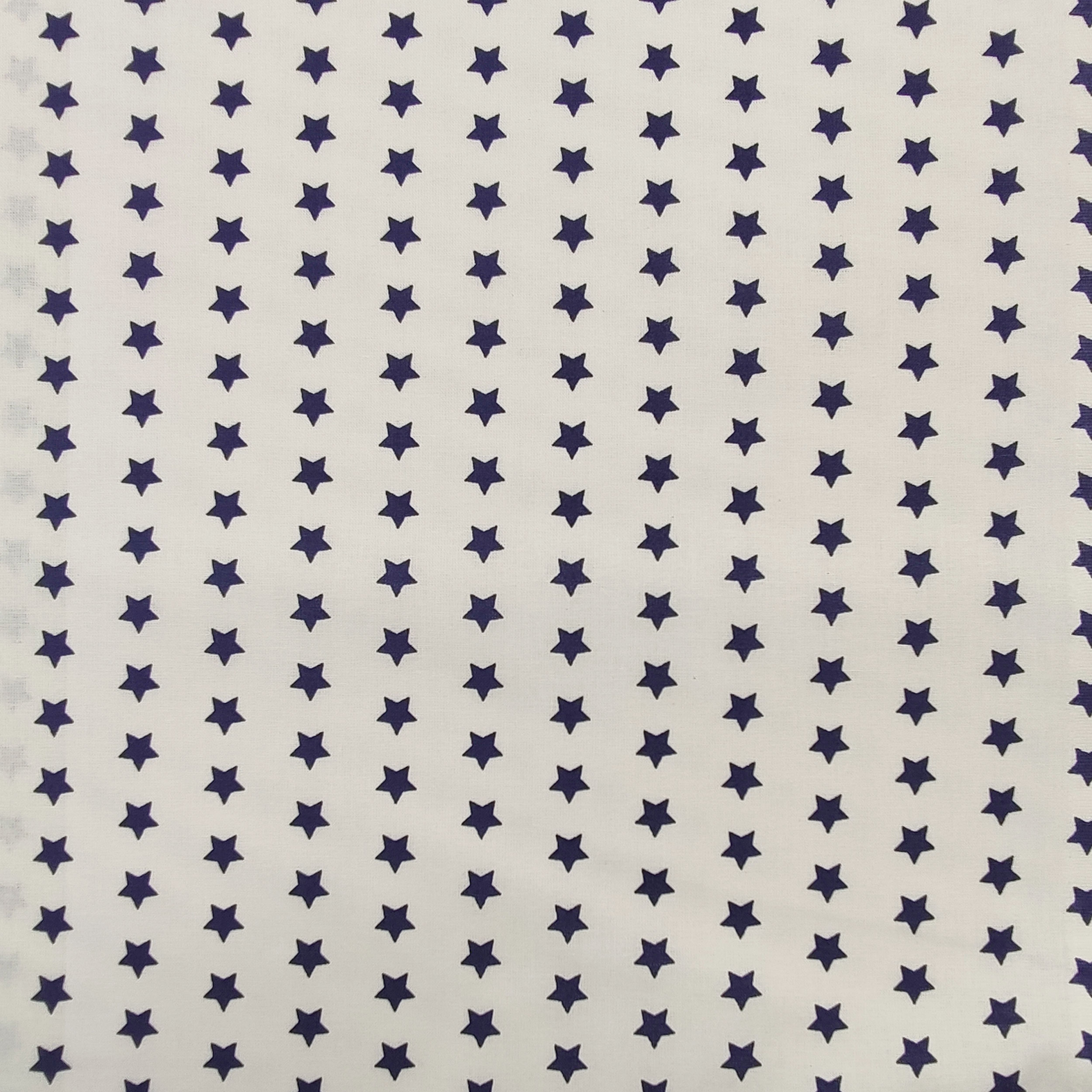 cotone stelle blu sfondo bianco