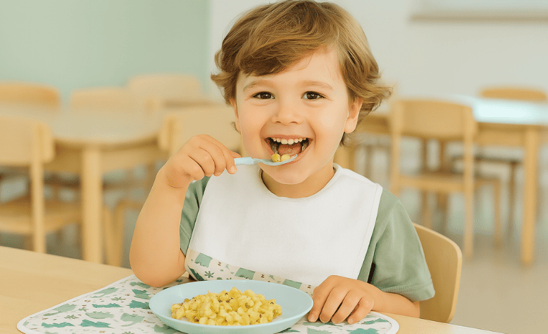 bavaglino per la pappa panini tessuti