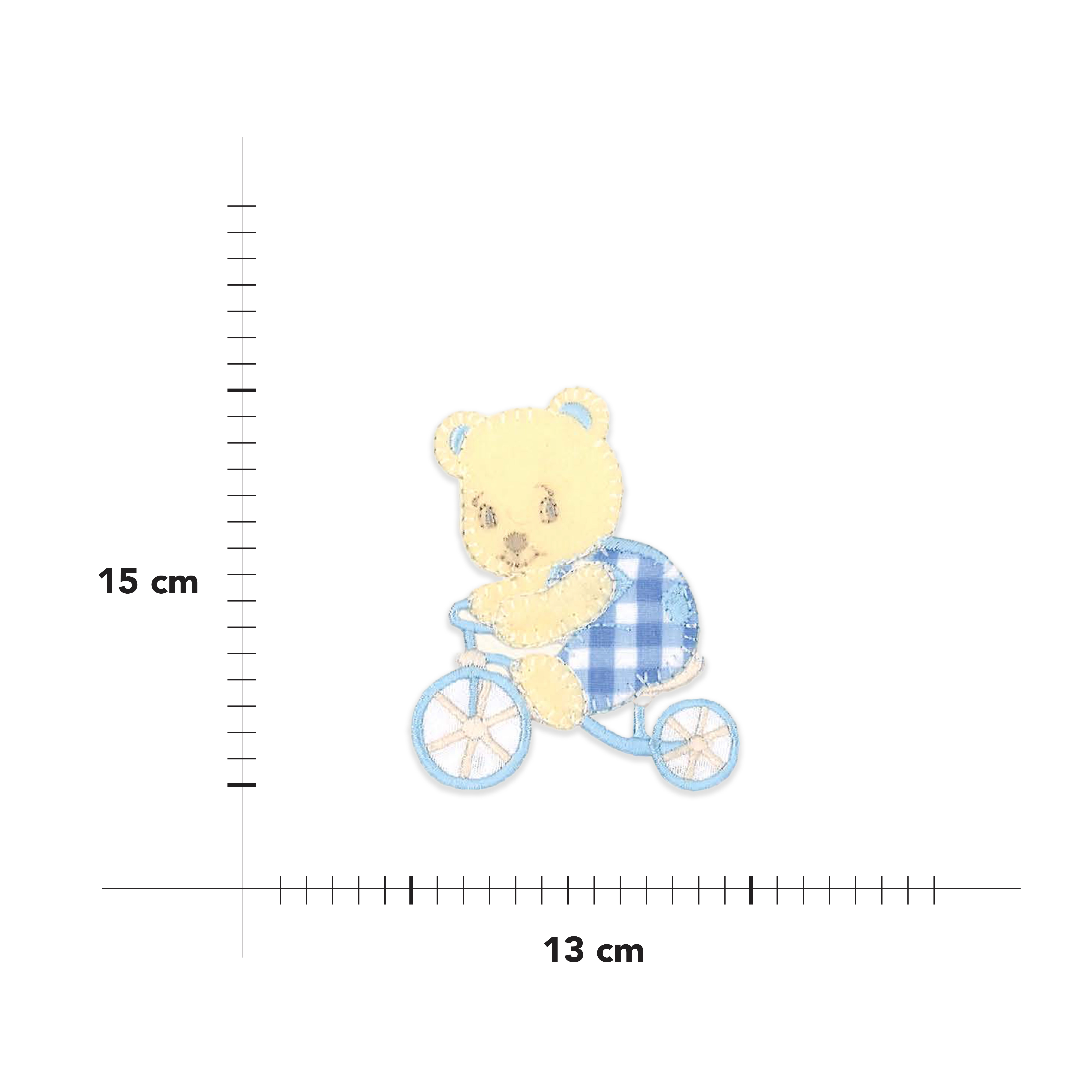 Applicazione Termoadesiva Orsetto in Bicicletta Image
