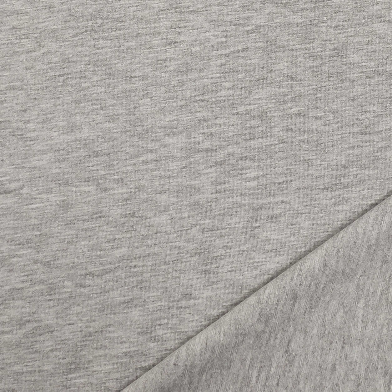 Tessuto in jersey cotone grigio chiaro