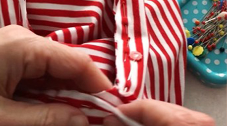 sbieco a righe puntato con spilli sbieco-spilli-come-puntarlo
