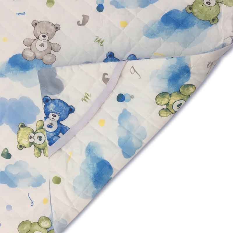 Sacco Nanna Orsetti e Nuvole Azzurro Orsetti e nuvole azzurro piega