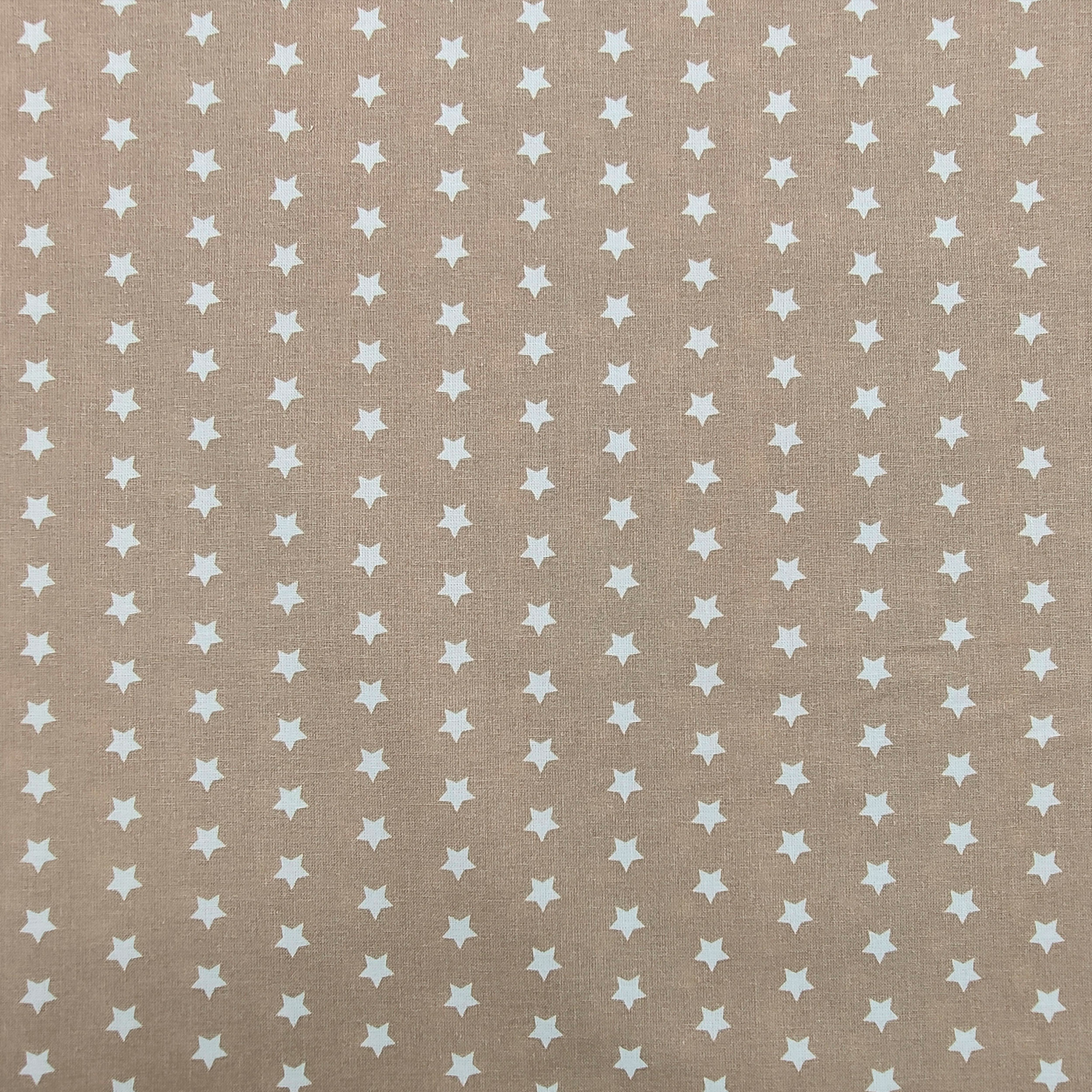 Tessuto Cotone Stelle Bianche Sfondo Colorato  3