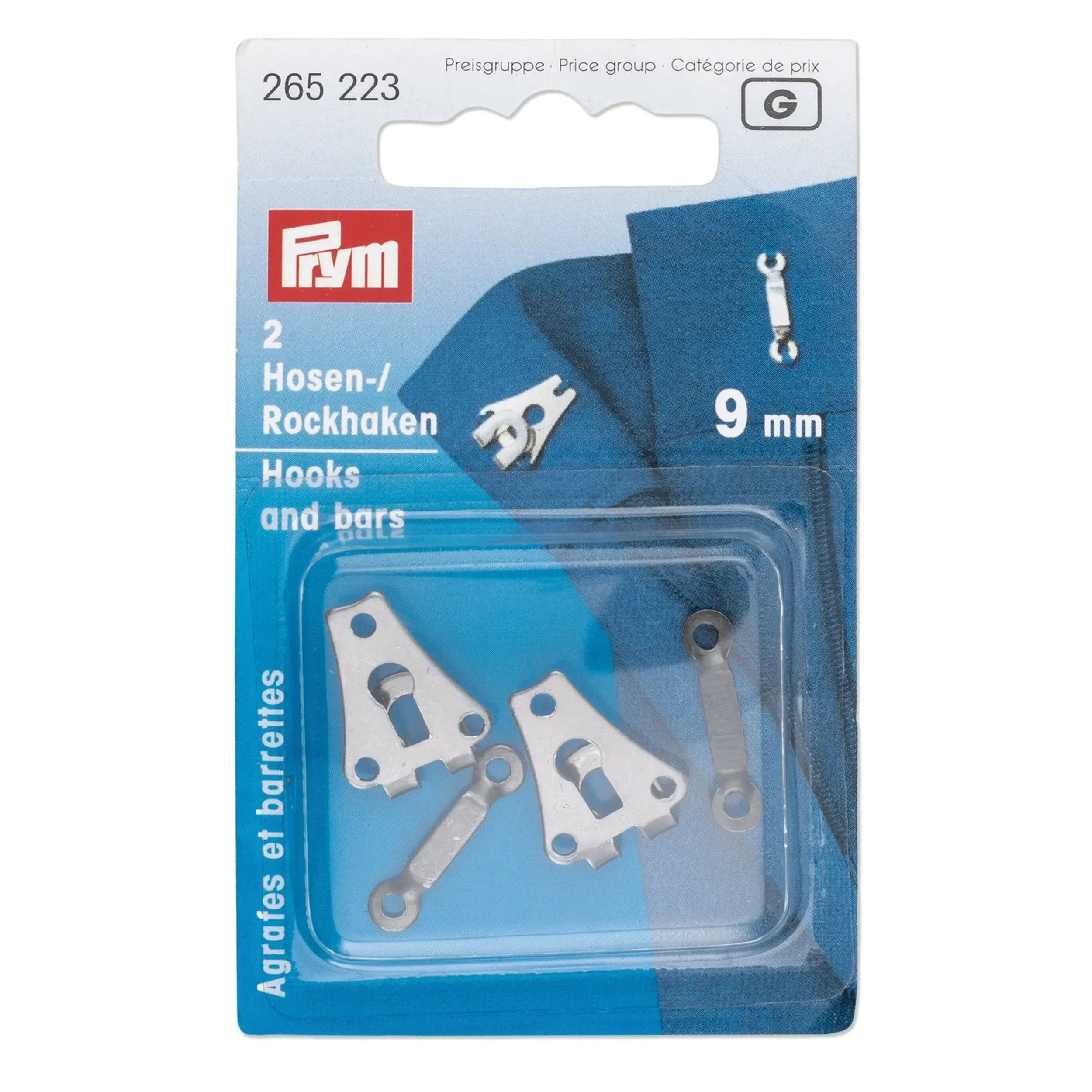 Ganci e Spranghette Prym Nero 9 mm