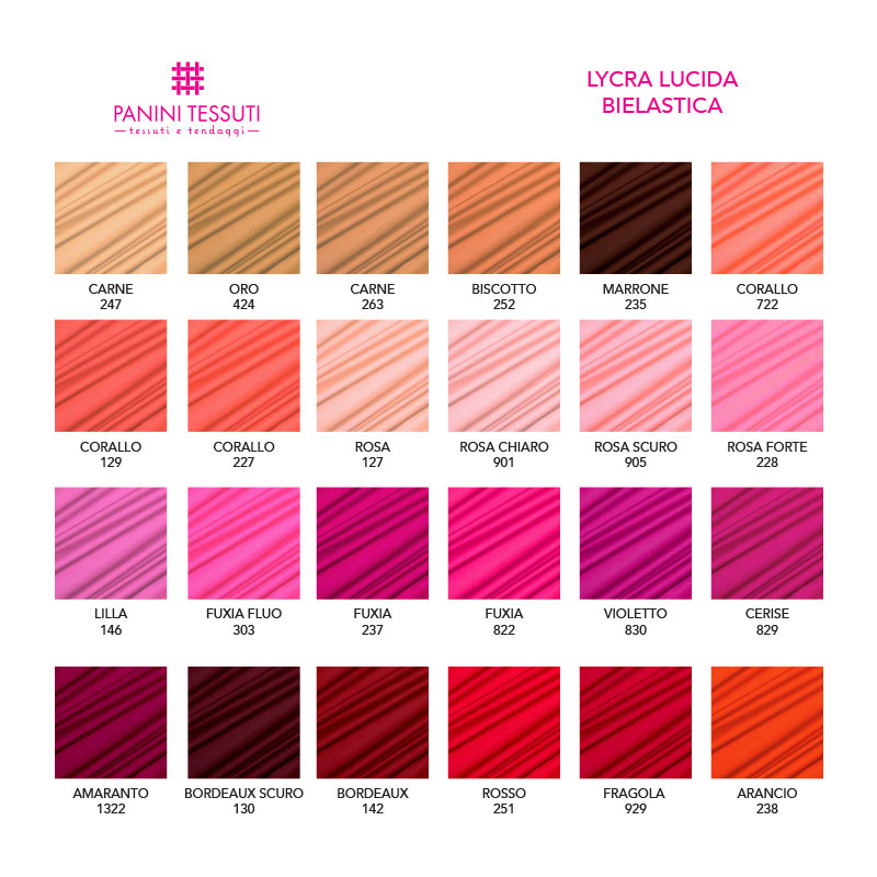 Lycra Lucida Bielastica Colori