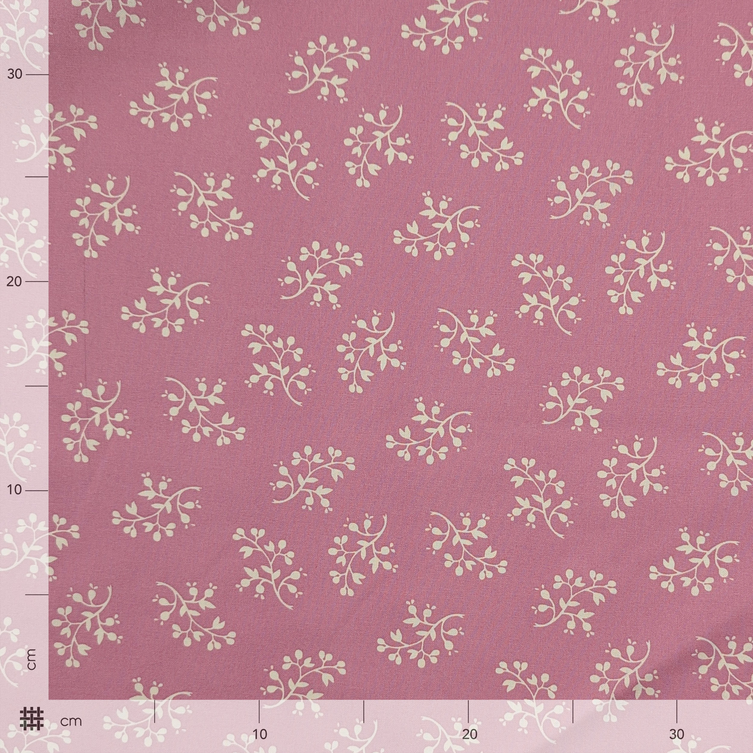 Popeline Cotone Fiori Sfondo Rosa Image