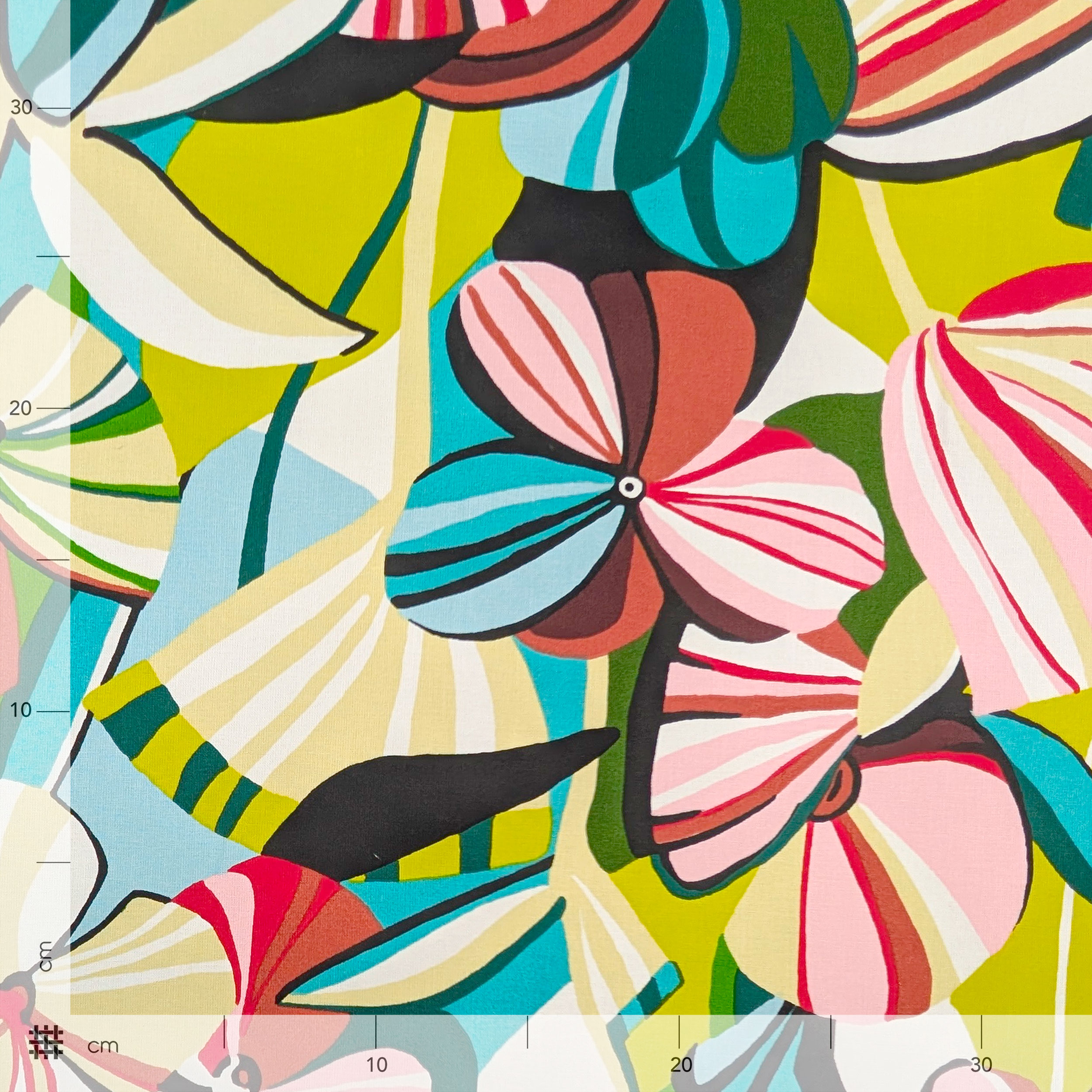 Cotone Fantasia Floreale Multicolor Image