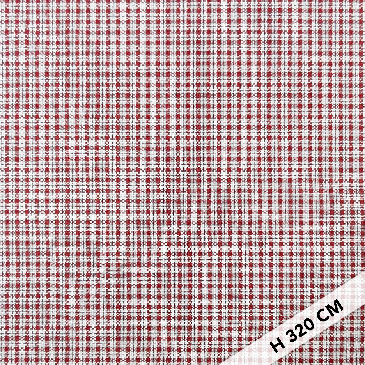 Tessuto Tinto In Filo Mini Quadretti Bordeaux Image
