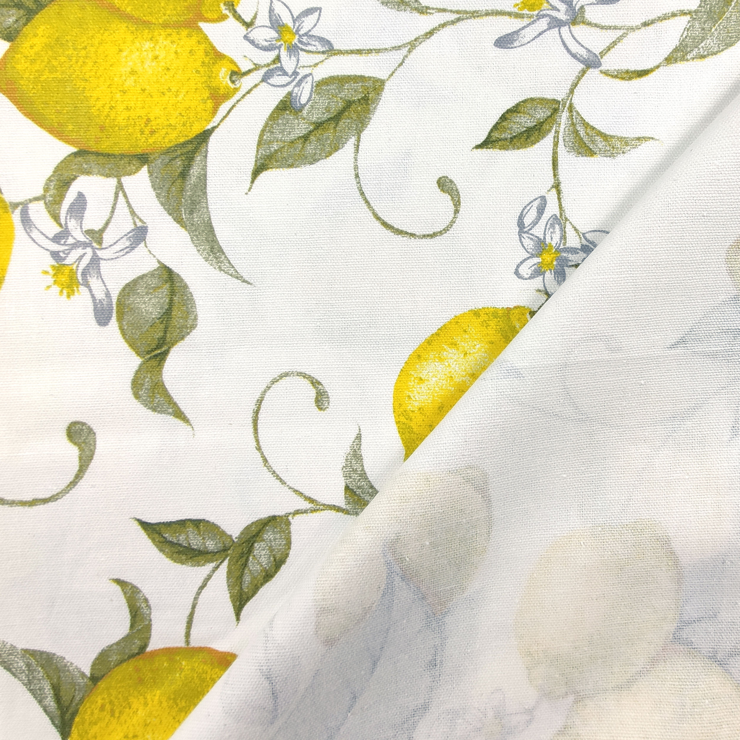 Tessuto per Tovaglia Limoni e Fiori