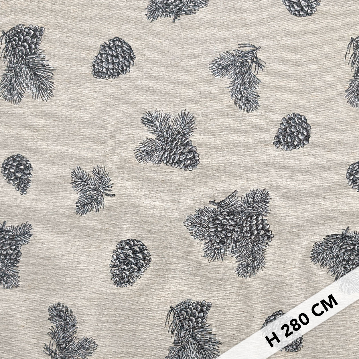 Jacquard Arredo con Pigne e Aghi di Pino Image