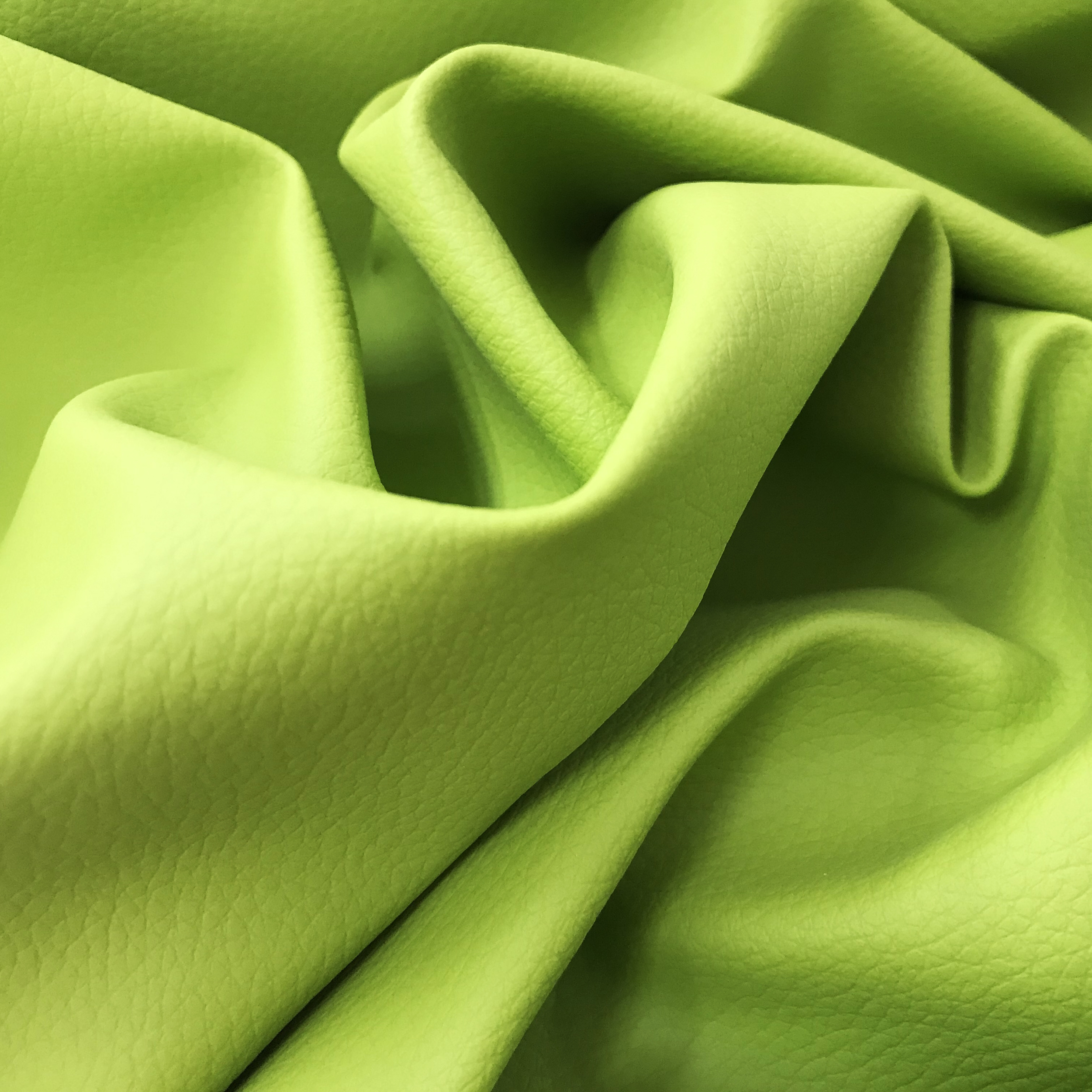 Finta Pelle Medio Peso Lux Verde Acido