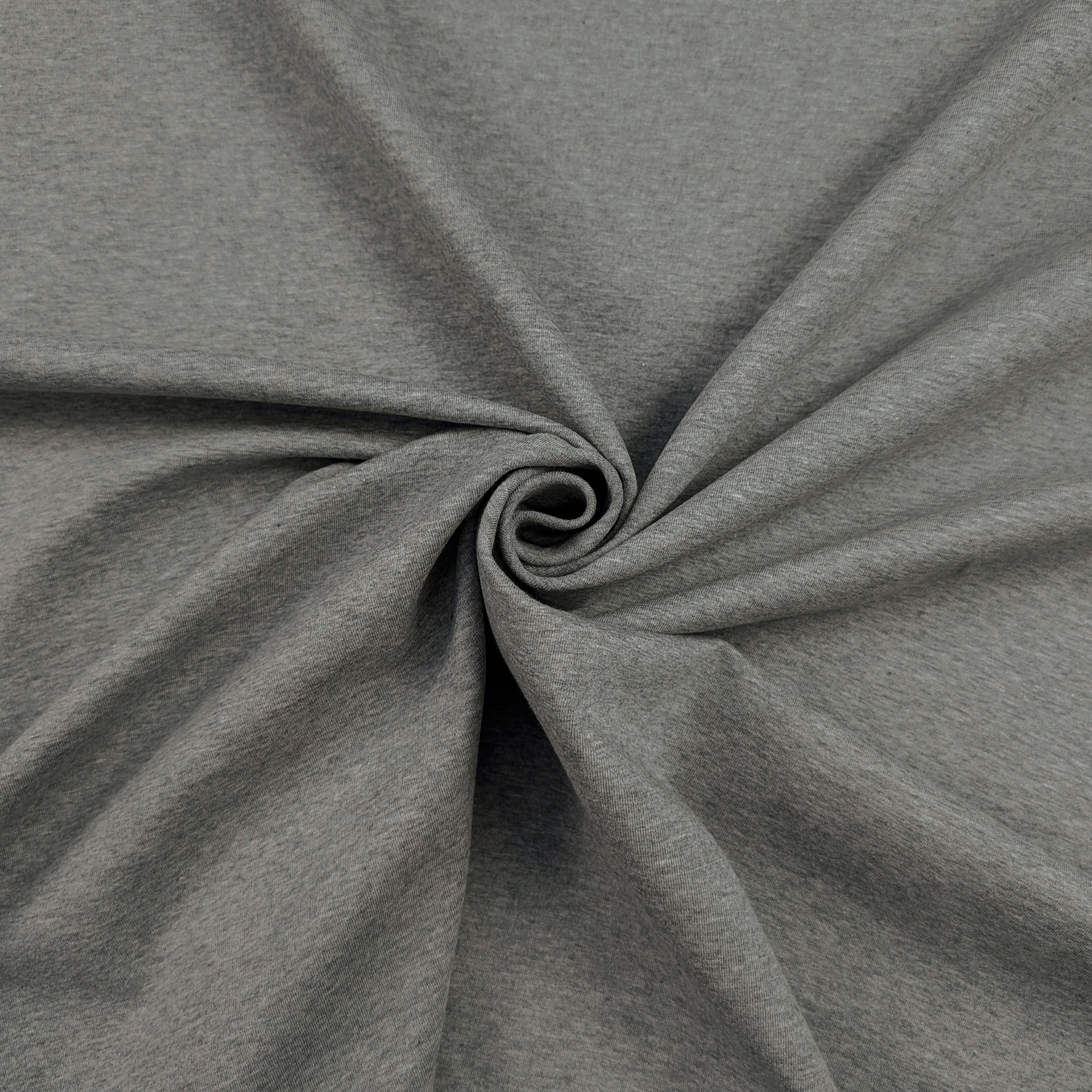 Felpa Cotone Double Grigio Melange e Blu Image