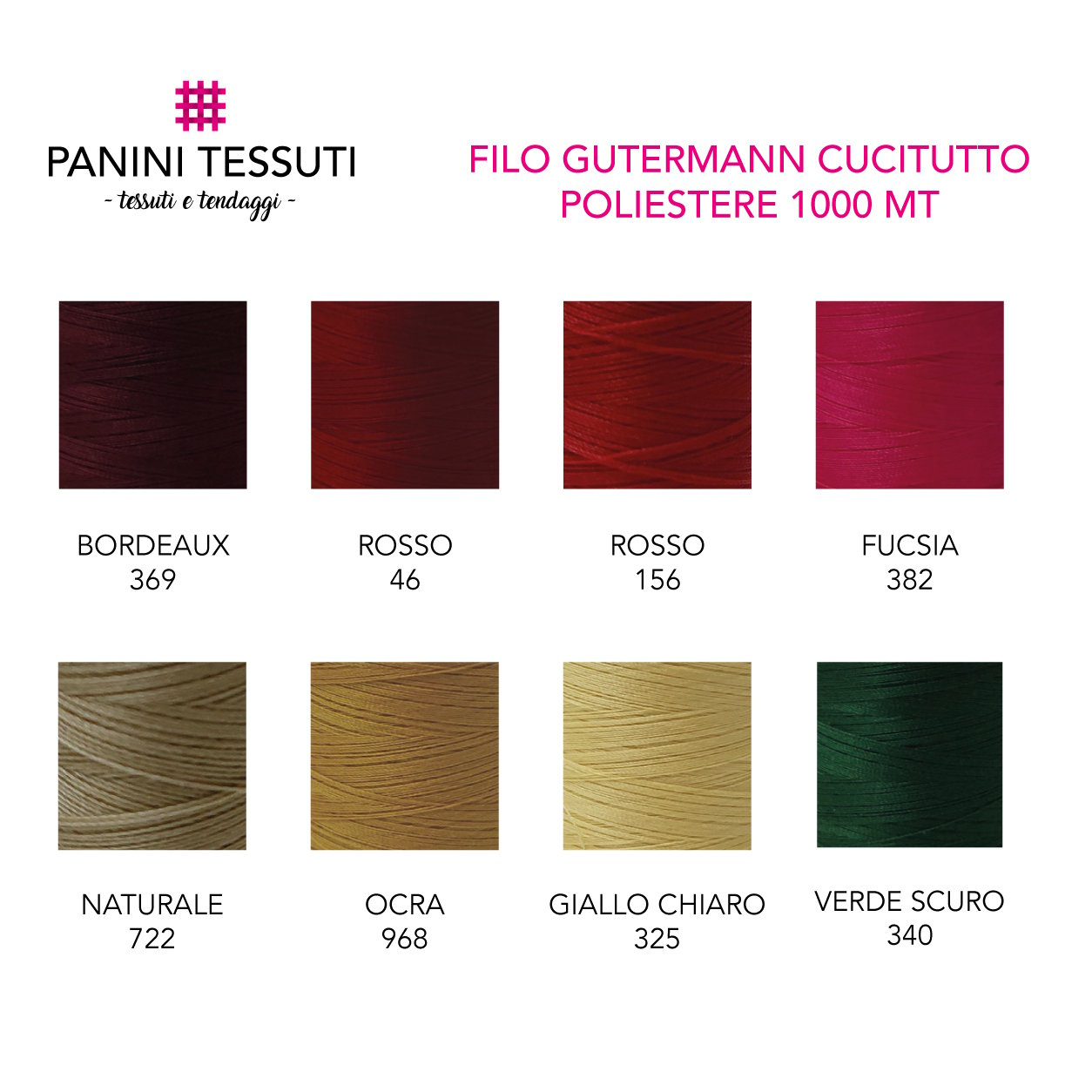 Cartella Colore Filo Cucitutto 1000 mt