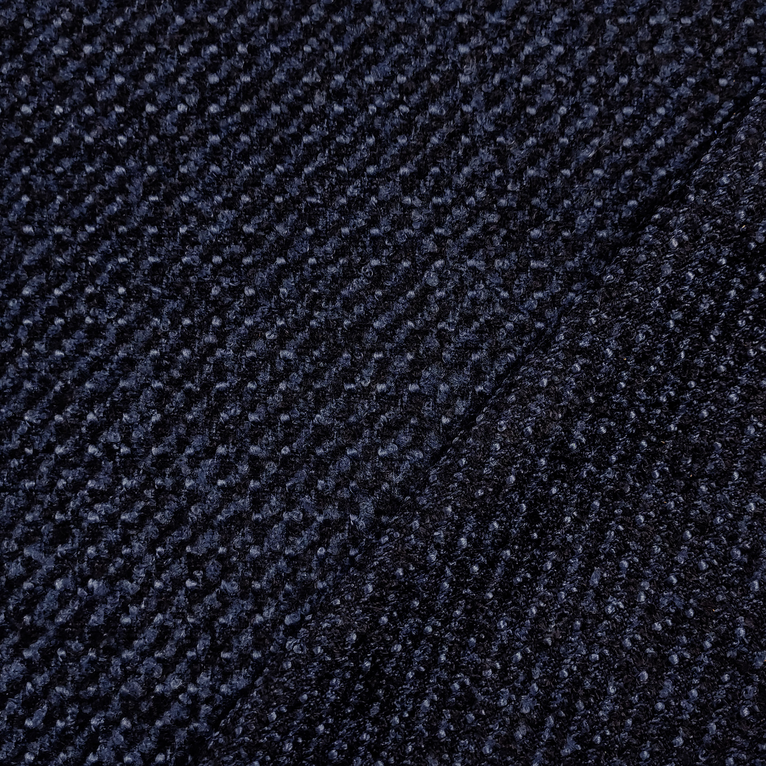 Cappotto Tweed Blu e Nero