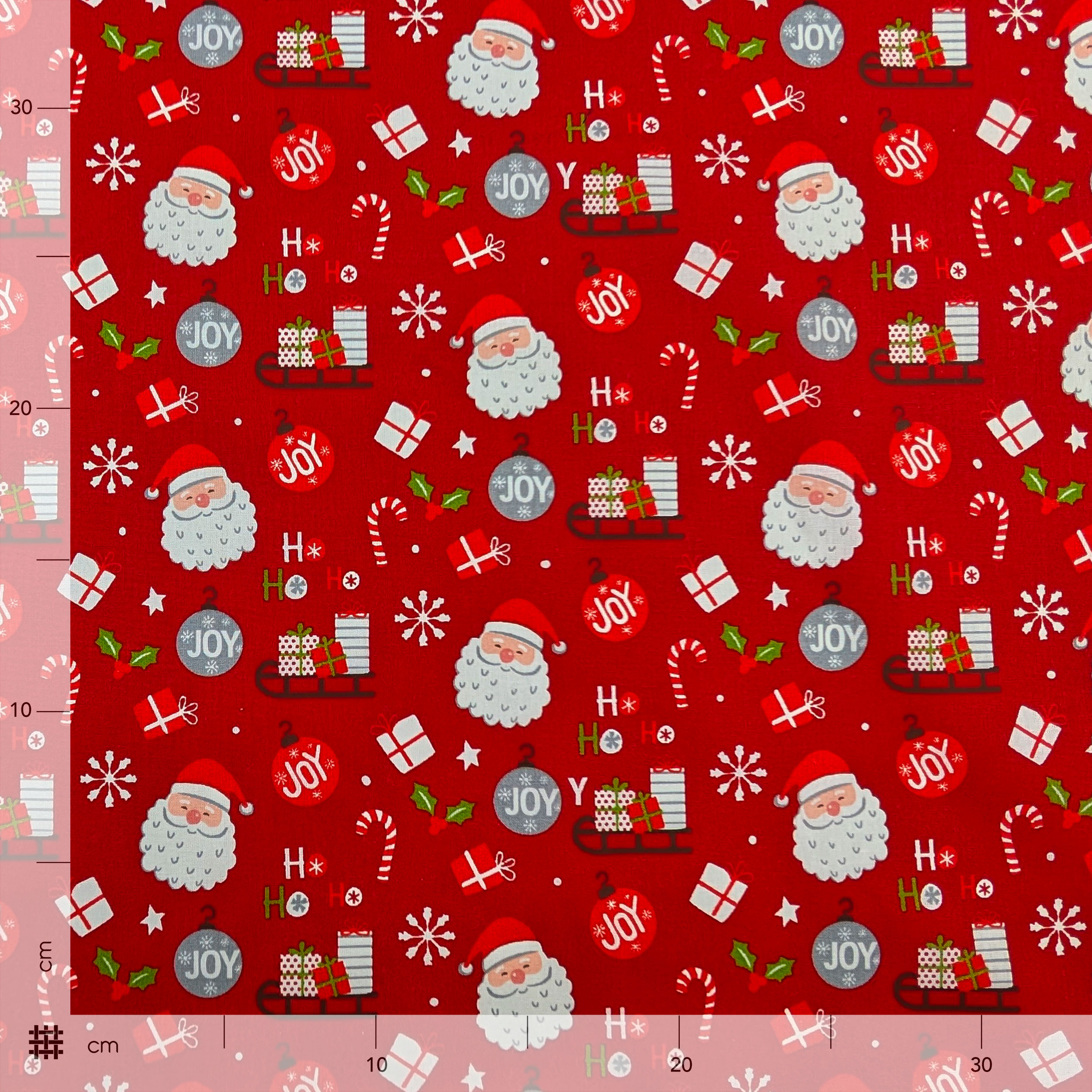 Cotone Natalizio Babbo Natale e Pacchetti Regalo Image