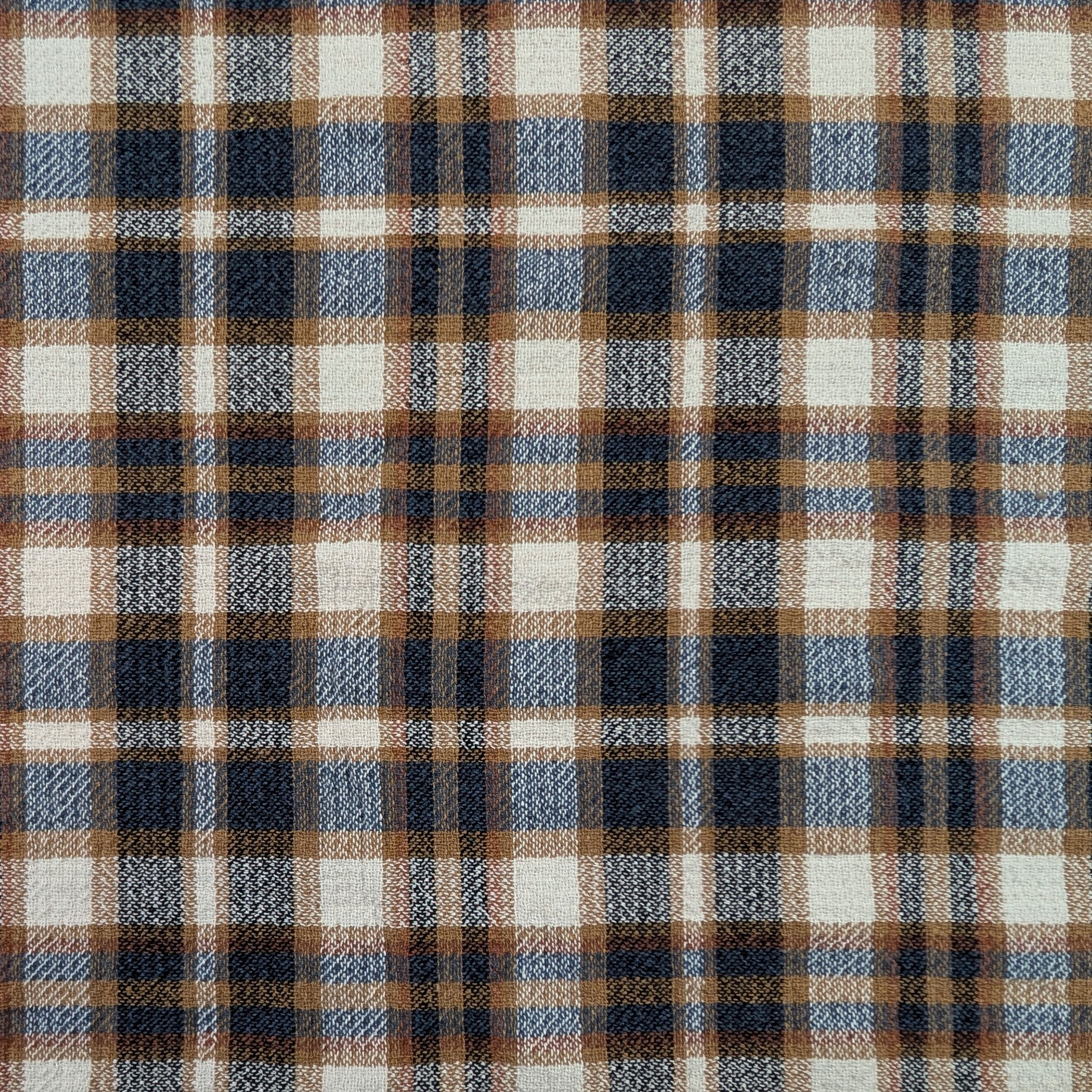 Tweed Tartan Beige e Blu Image
