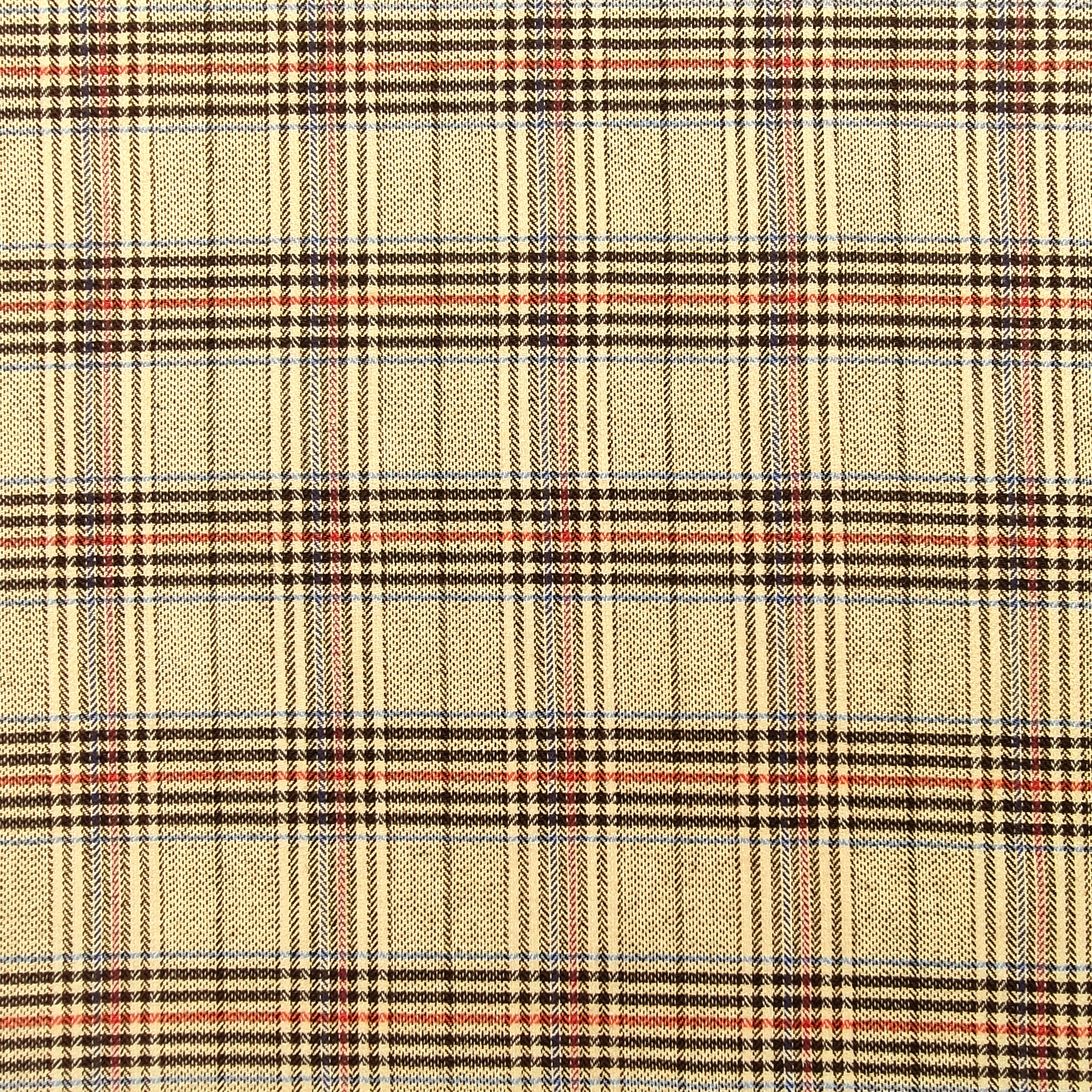 Tartan Misto Cotone Quadri Beige