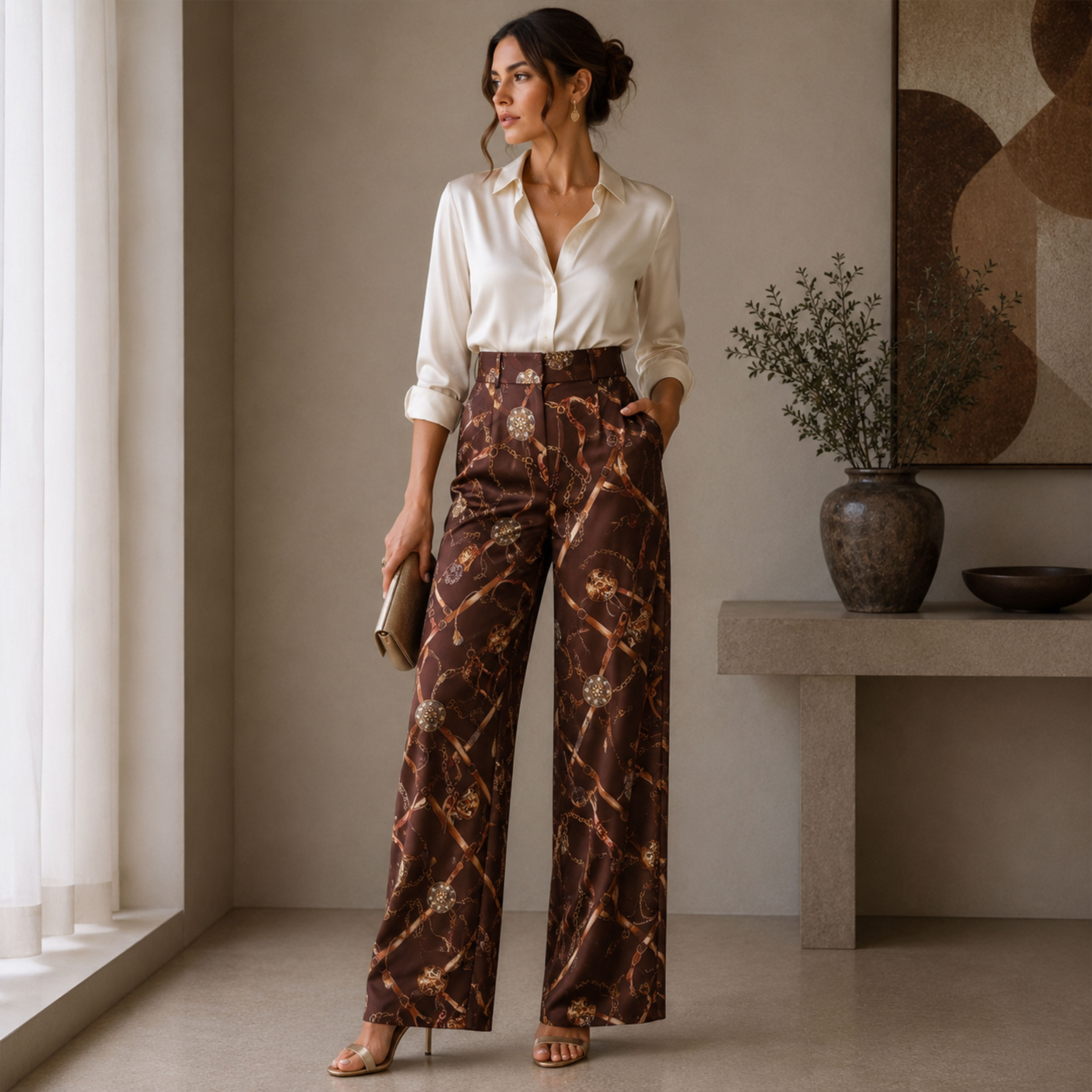 Vellutina Setata Moda Cinture e Catene Image
