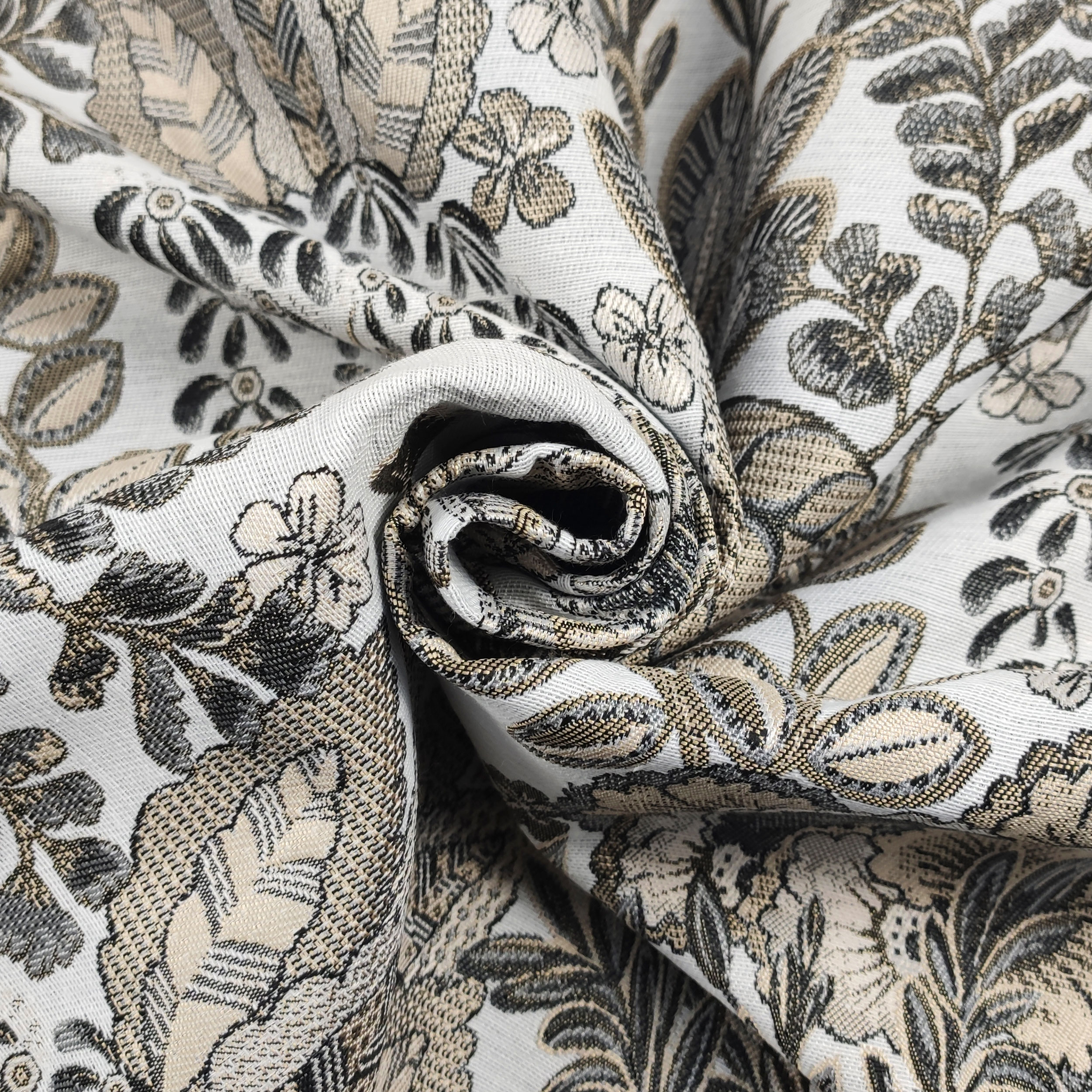 Jacquard Floreale Toni Neutri H 280 cm Image