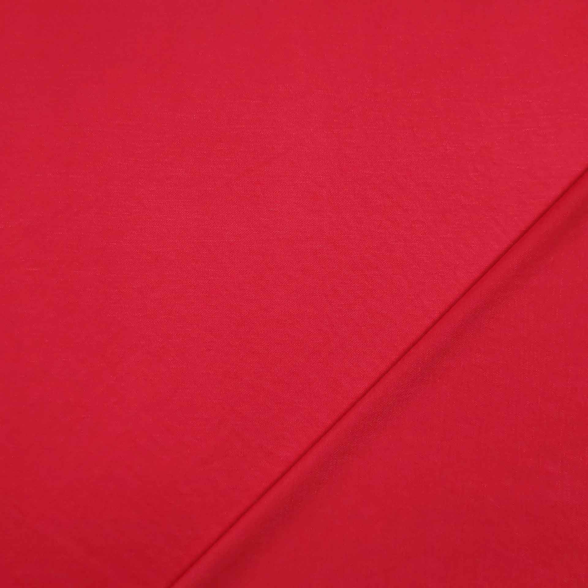 Tessuto jersey di viscosa linen rosso