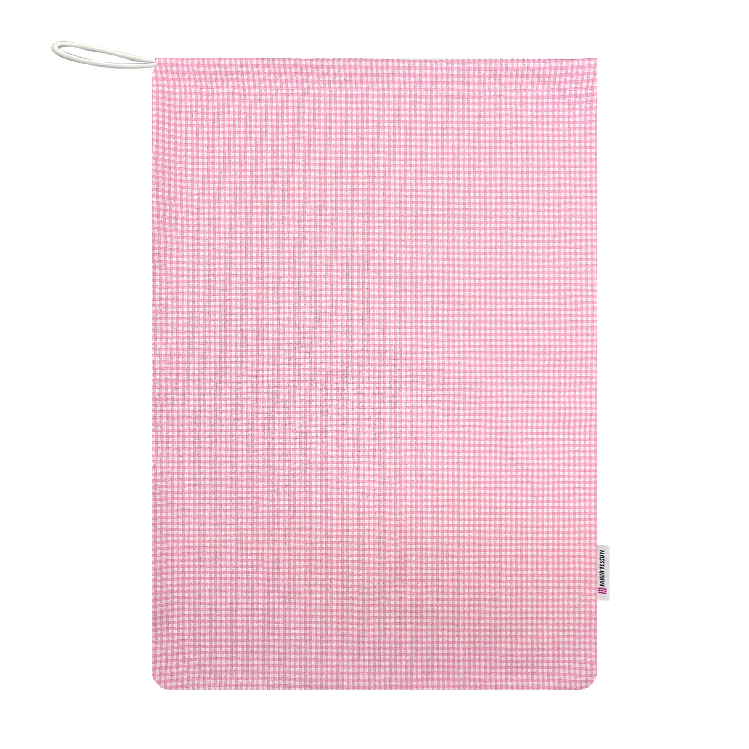 Sacchetto Asilo Quadretti Rosa Image