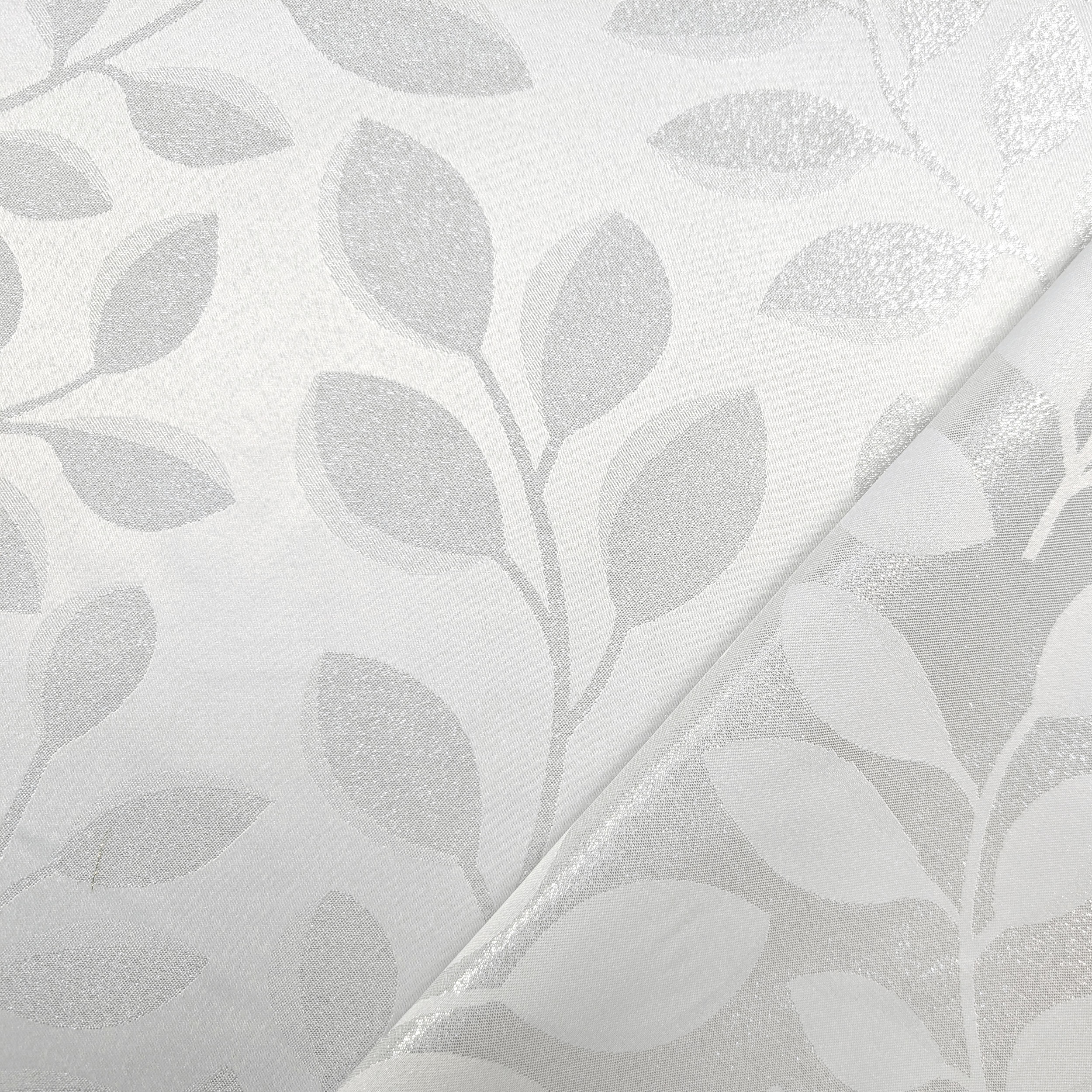 Jacquard Foglie Argento Lurex Image