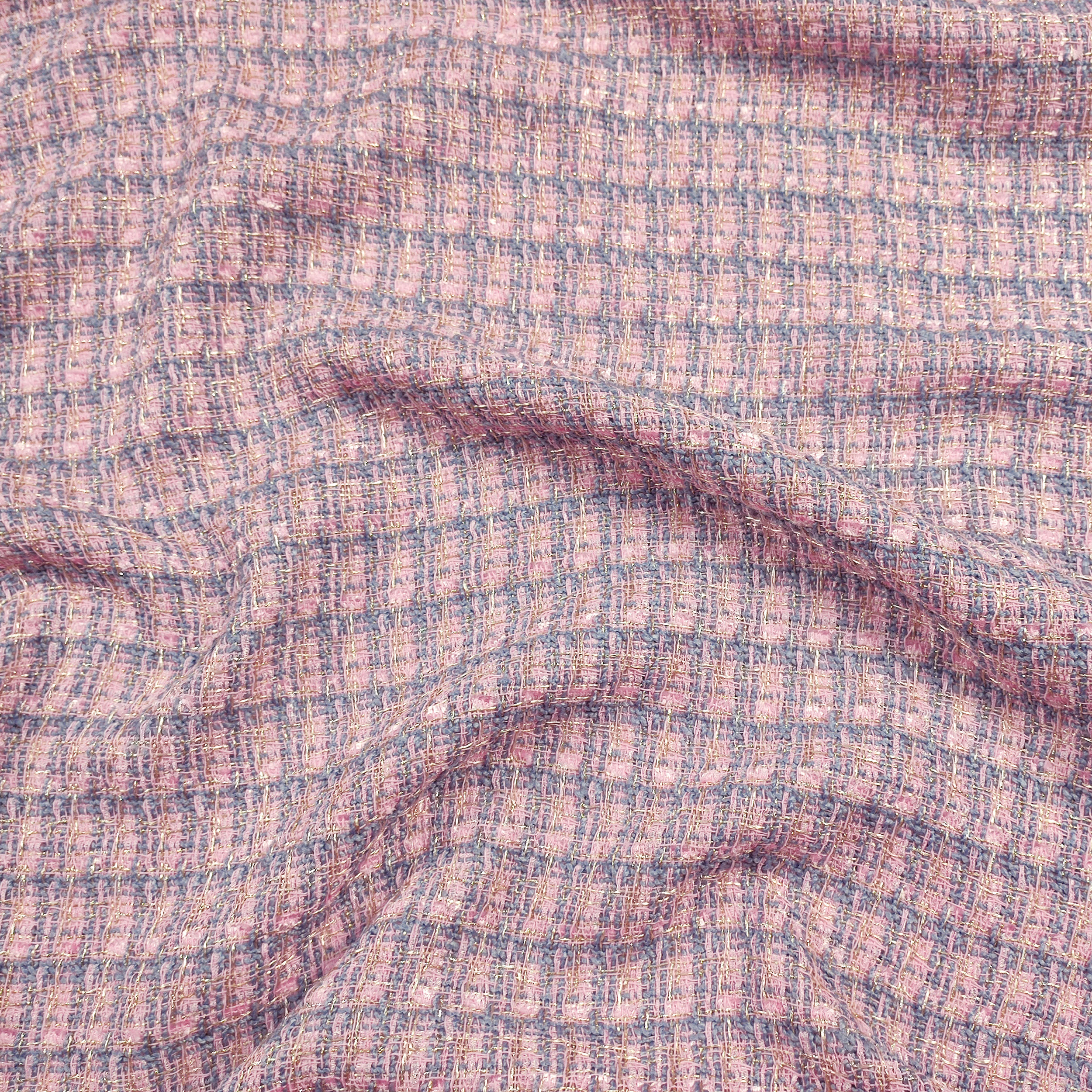 Tweed Rosa Azzurro Polvere Lurex Image