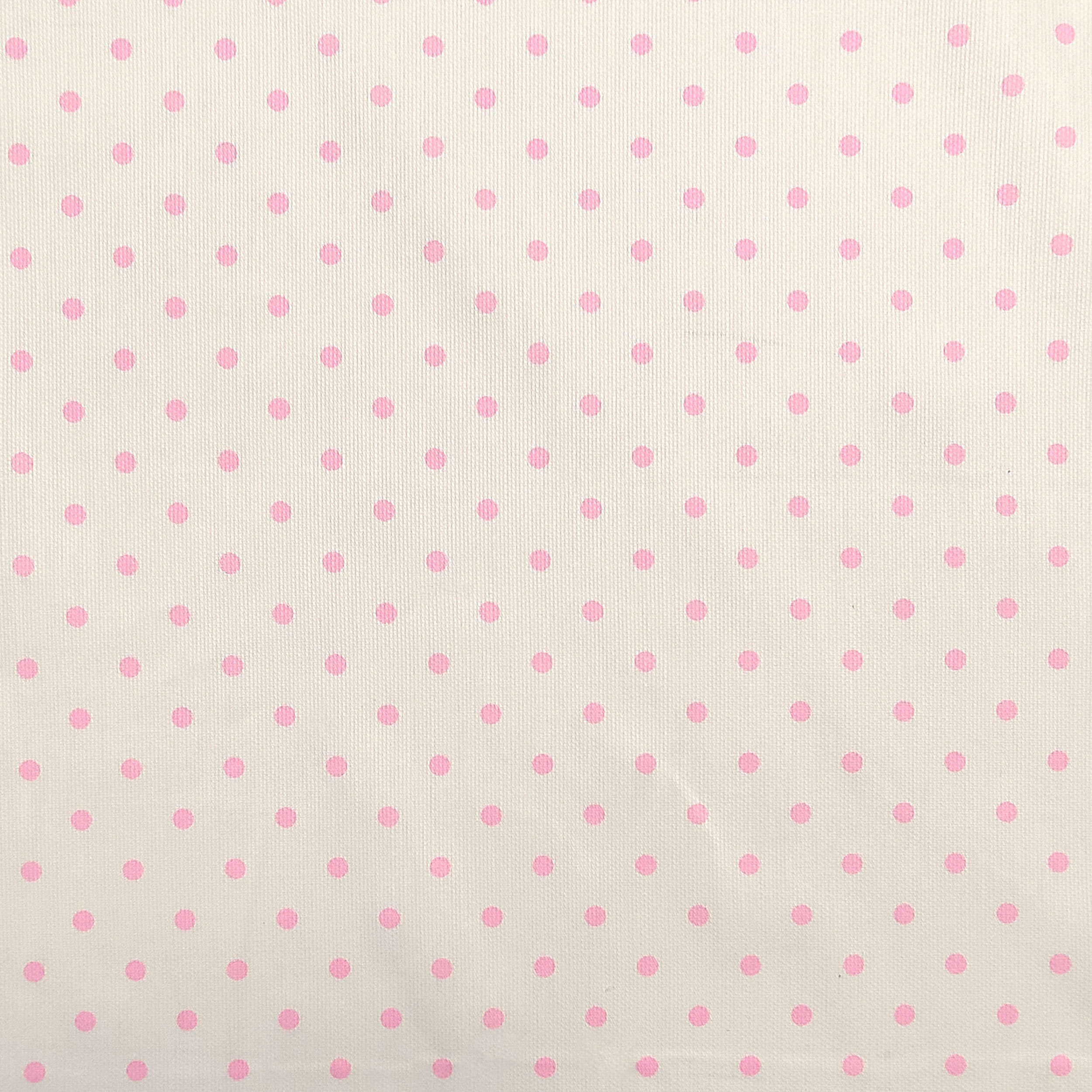 Tessuto Cotone Piquet con Pois Rosa Image