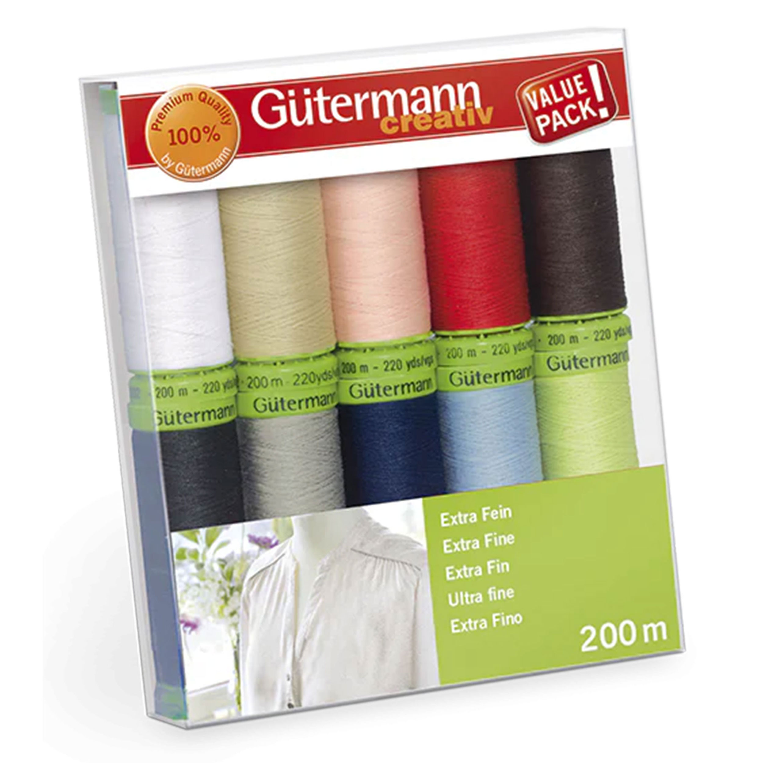 Gutermann Extra Fine Creative Basic 10 Bobine Image
