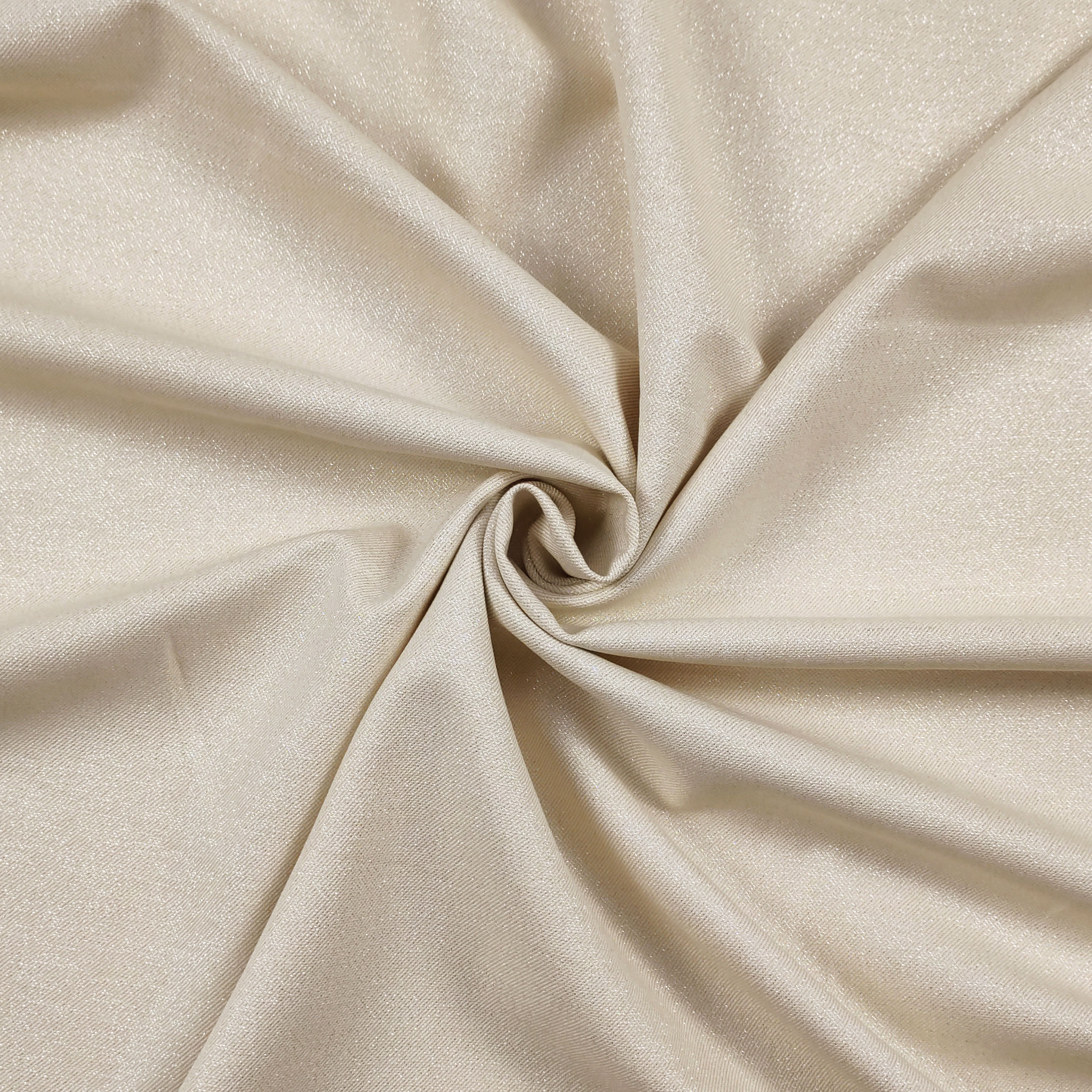 Tessuto Elasticizzato Moda Beige Lurex