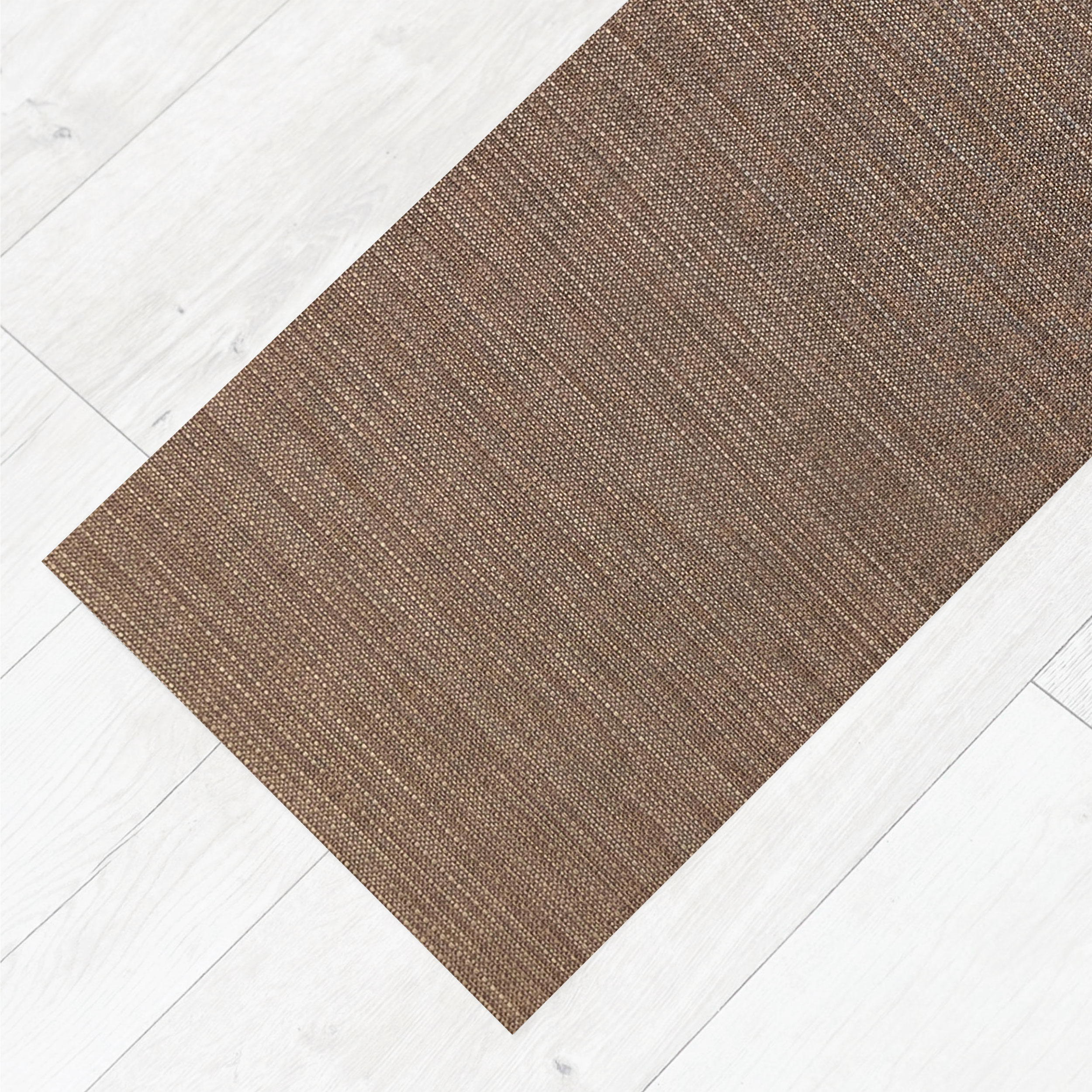 Passatoia da Cucina Intrecciata Marrone Beige Image