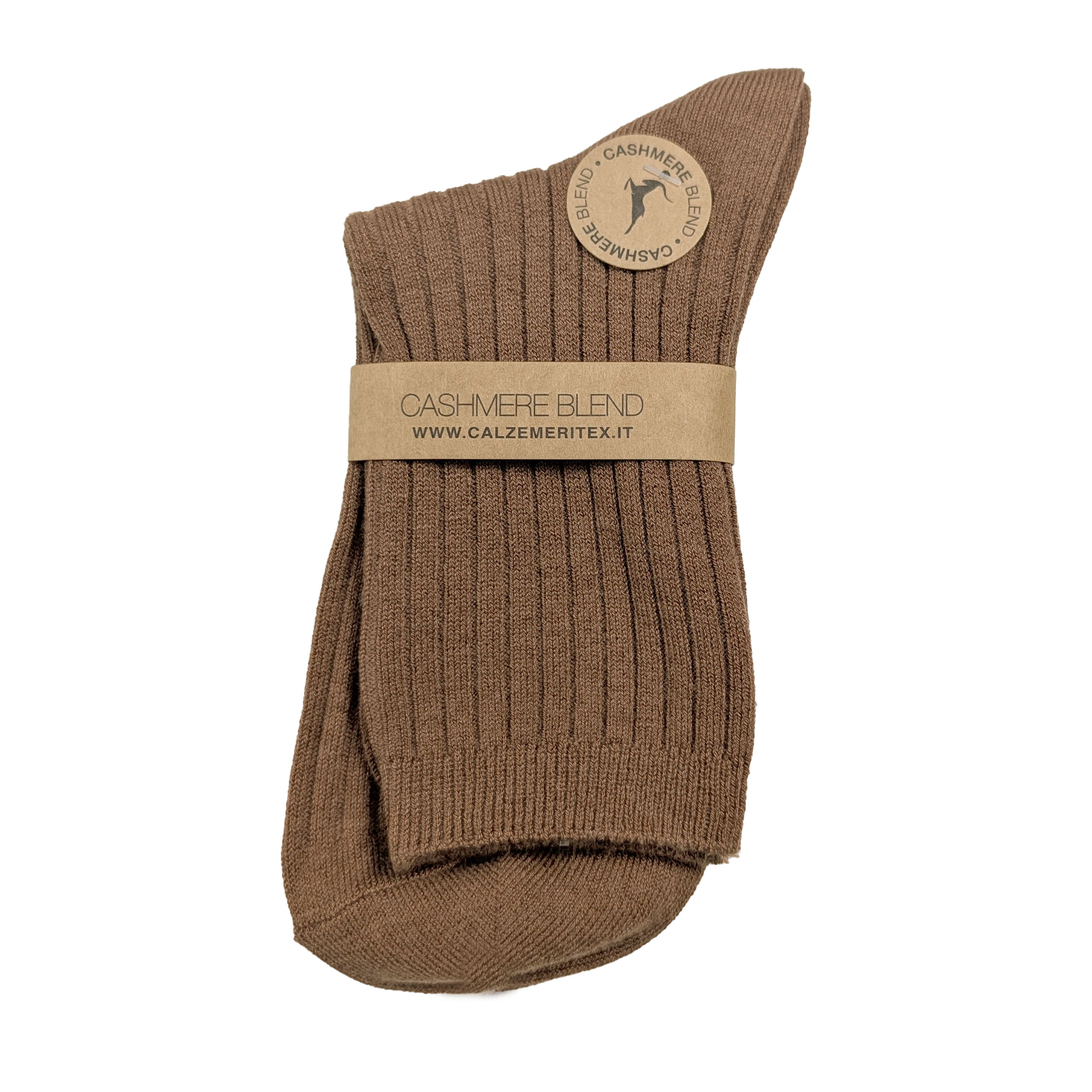 Calzini Donna Cashmere Blend Marrone Image