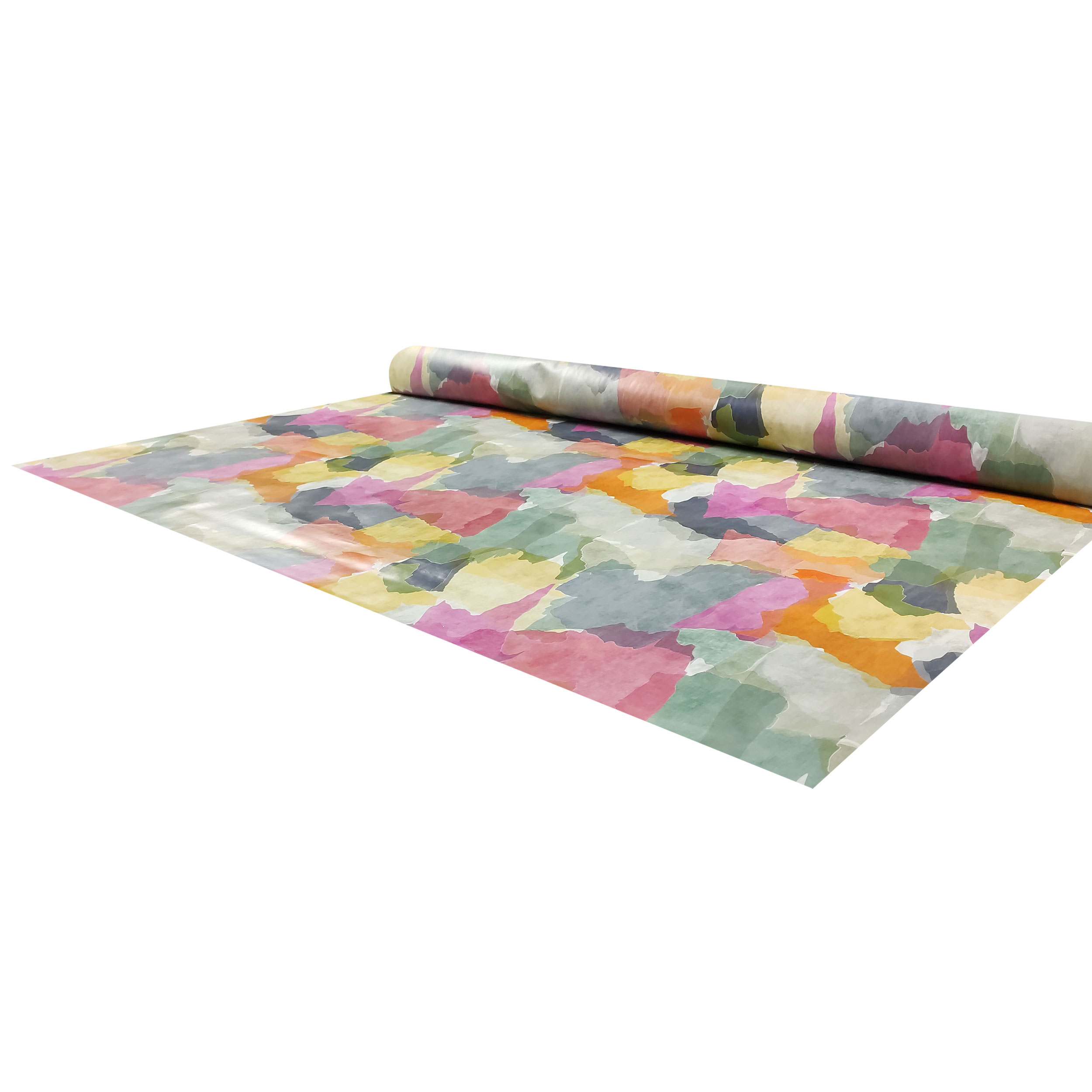 Tessuto per Tovaglia Plastificata Fantasia Astratta Multicolor