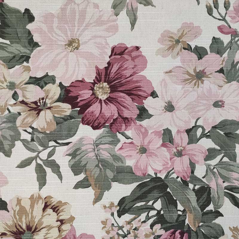 Tessuto arredo fiore grande rosa