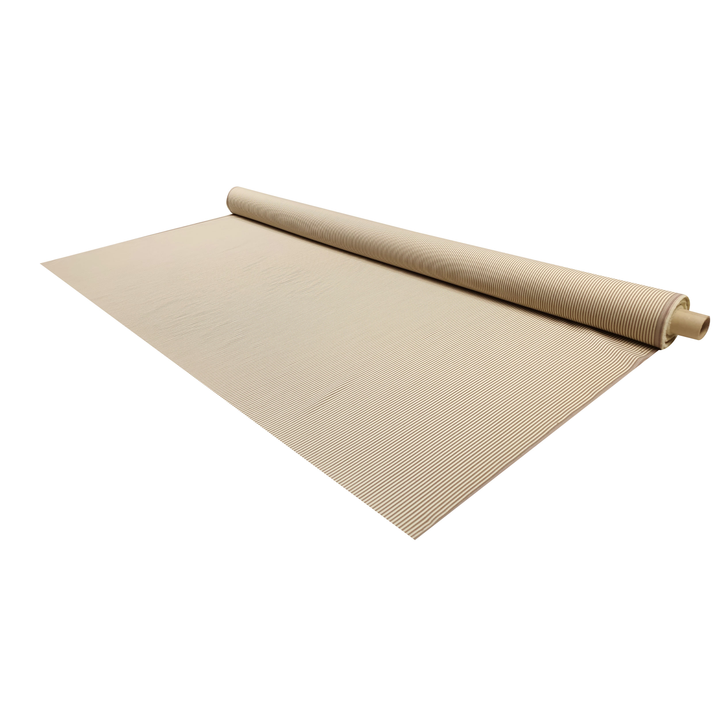 Tessuto Elasticizzato Righe Beige e Panna