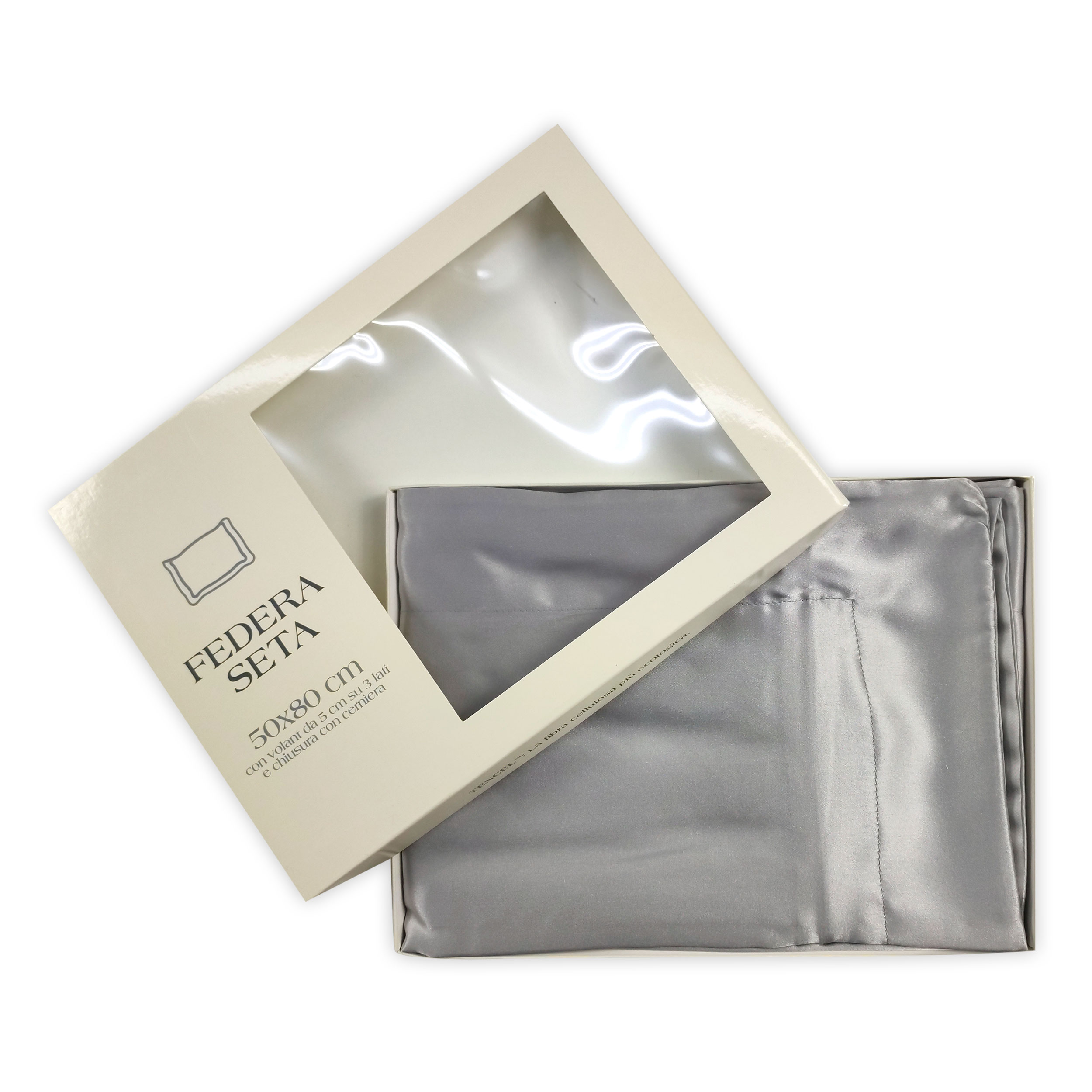Federa Seta Grigio 50x80 cm Image