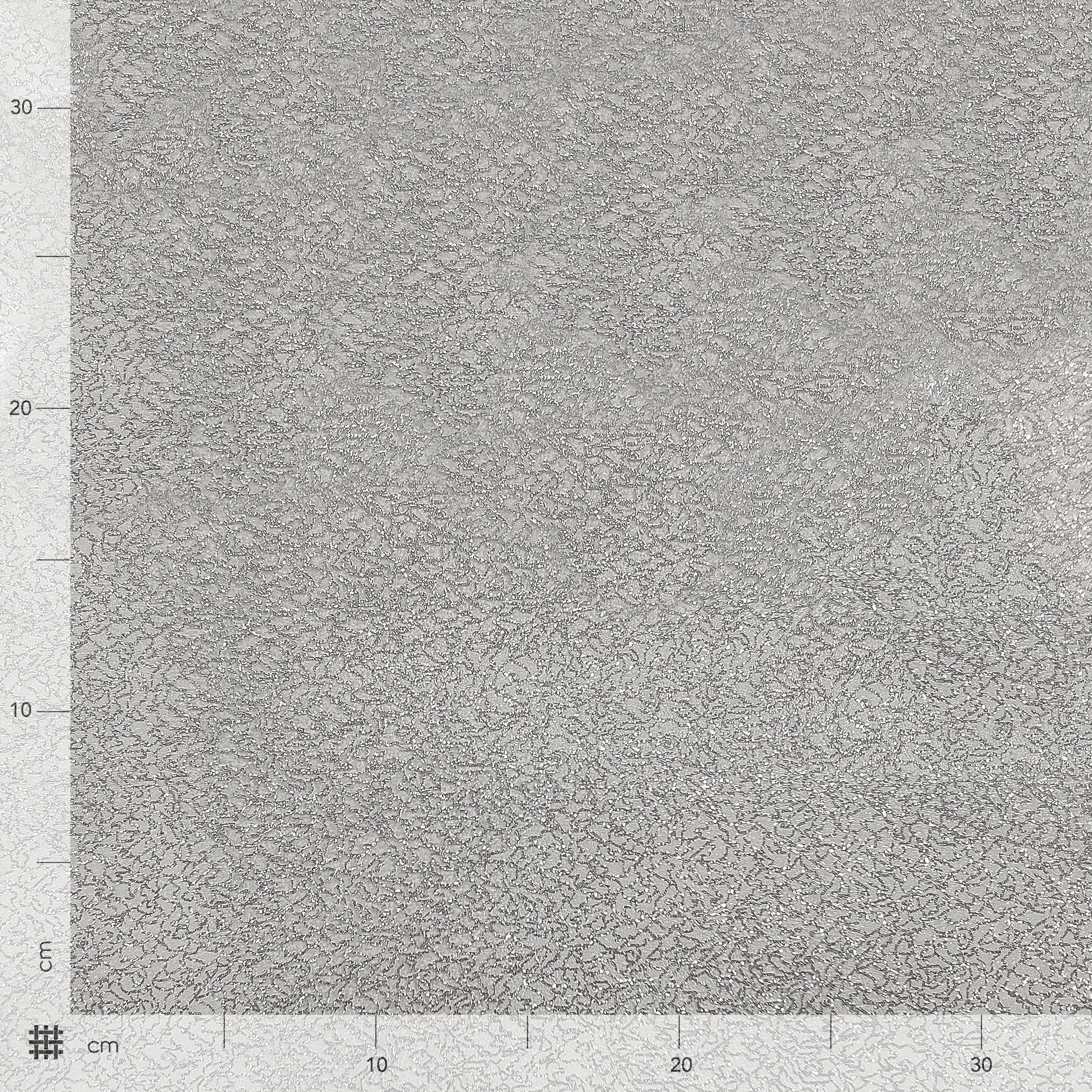 Tessuto Tovaglia Plastificata Fantasia Glitter Argento
