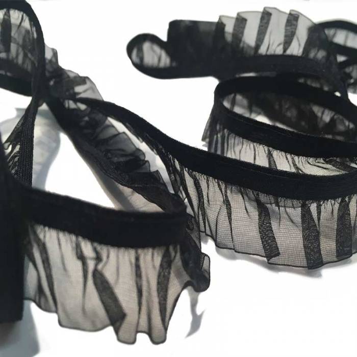 Passamaneria Rouche Elastica in Organza