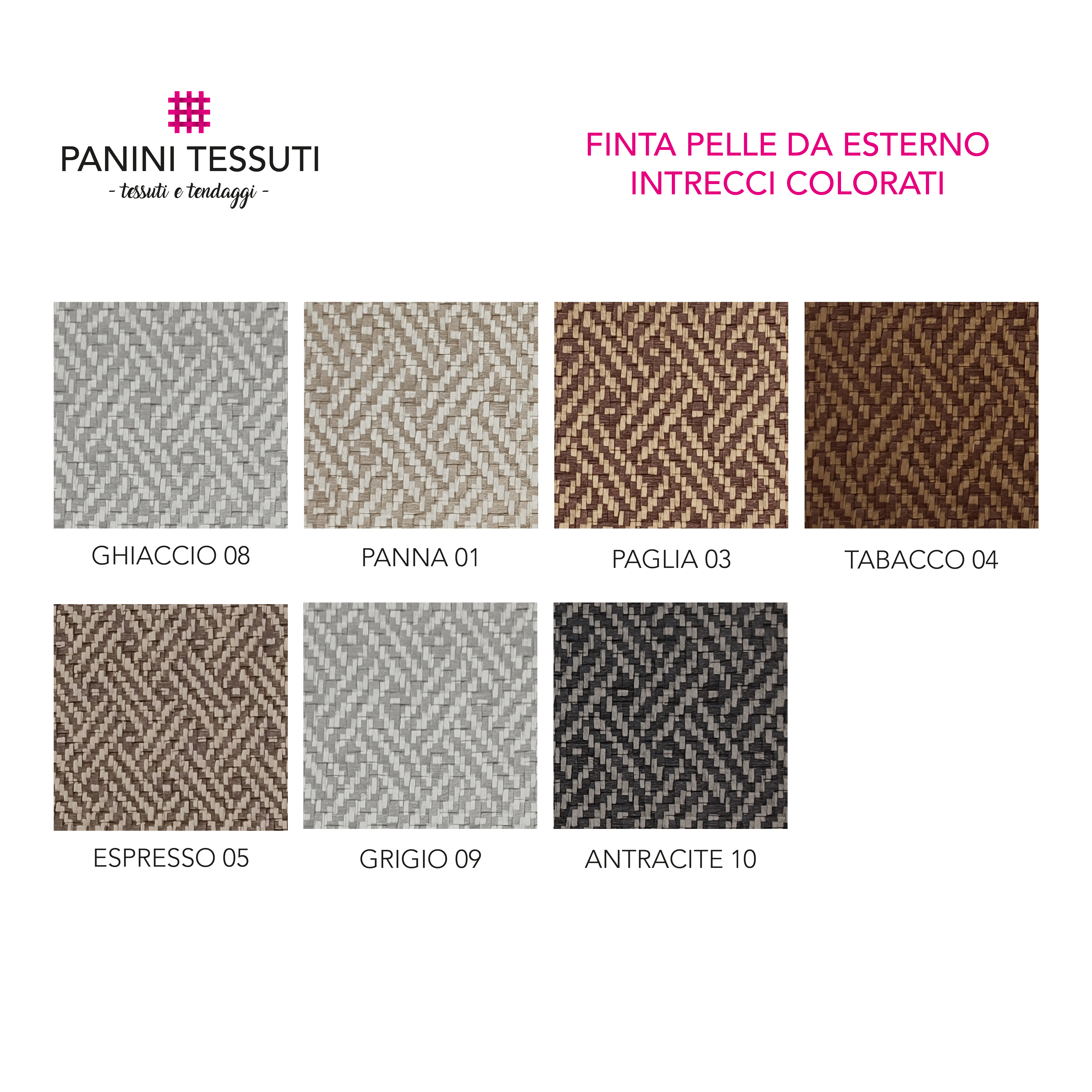 Finta Pelle per Esterni Intrecci Colorati Image