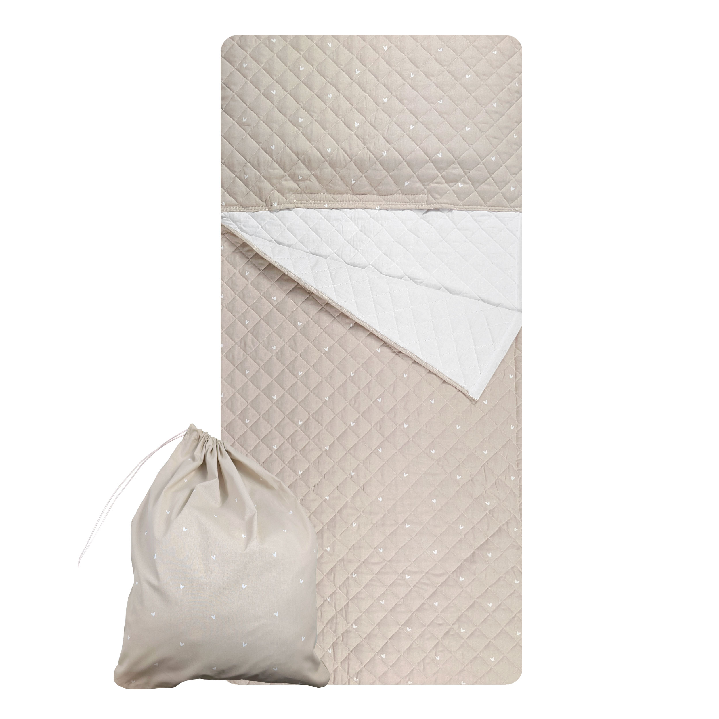 Sacco Nanna Cuoricini Sfondo Beige Image