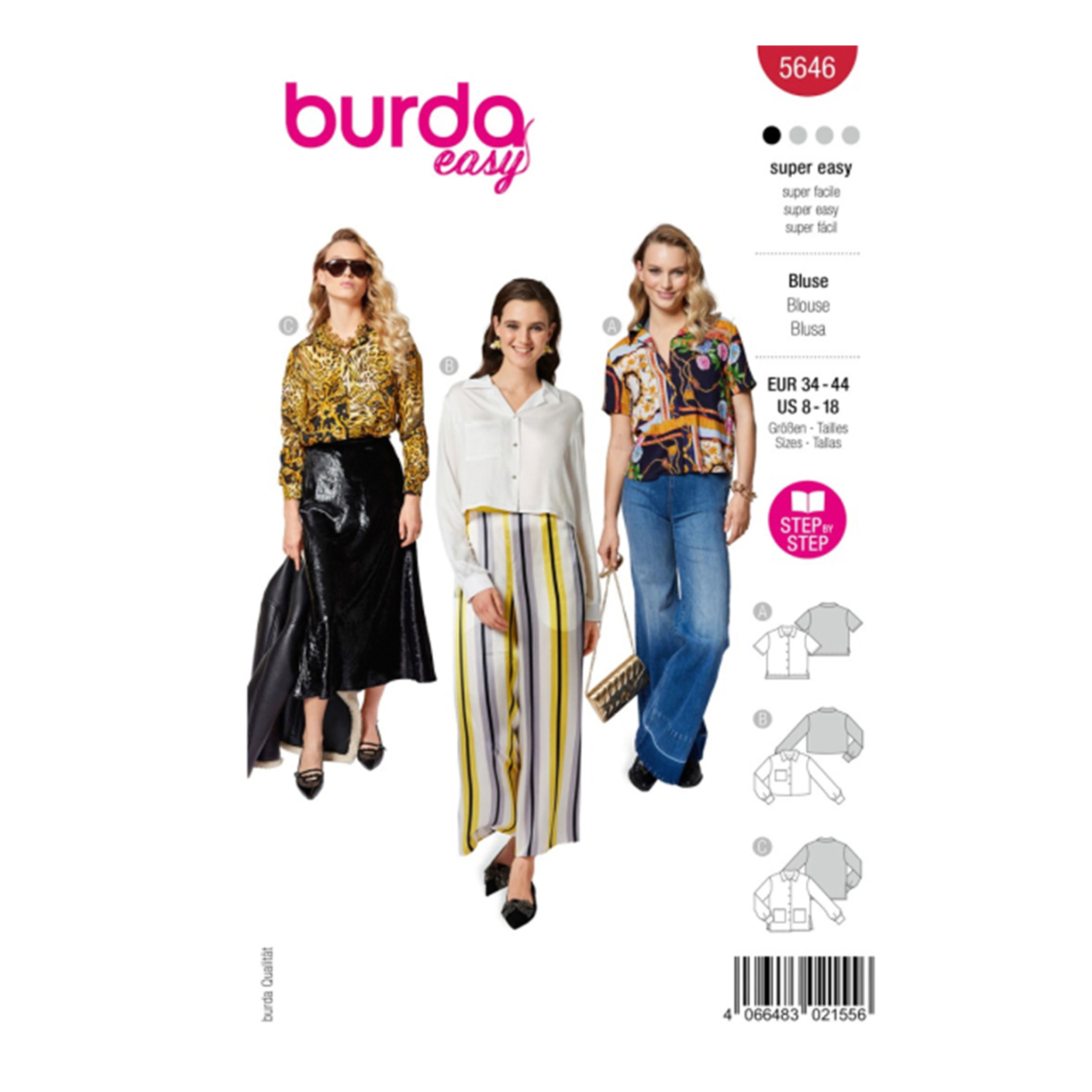 Cartamodello Burda Super Easy Blusa Image