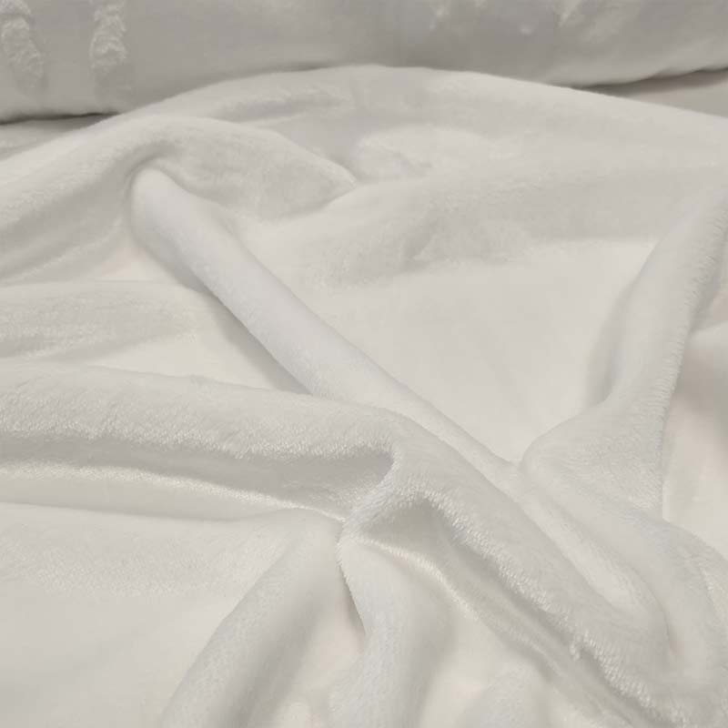 Pile bianco per morbide coperte
