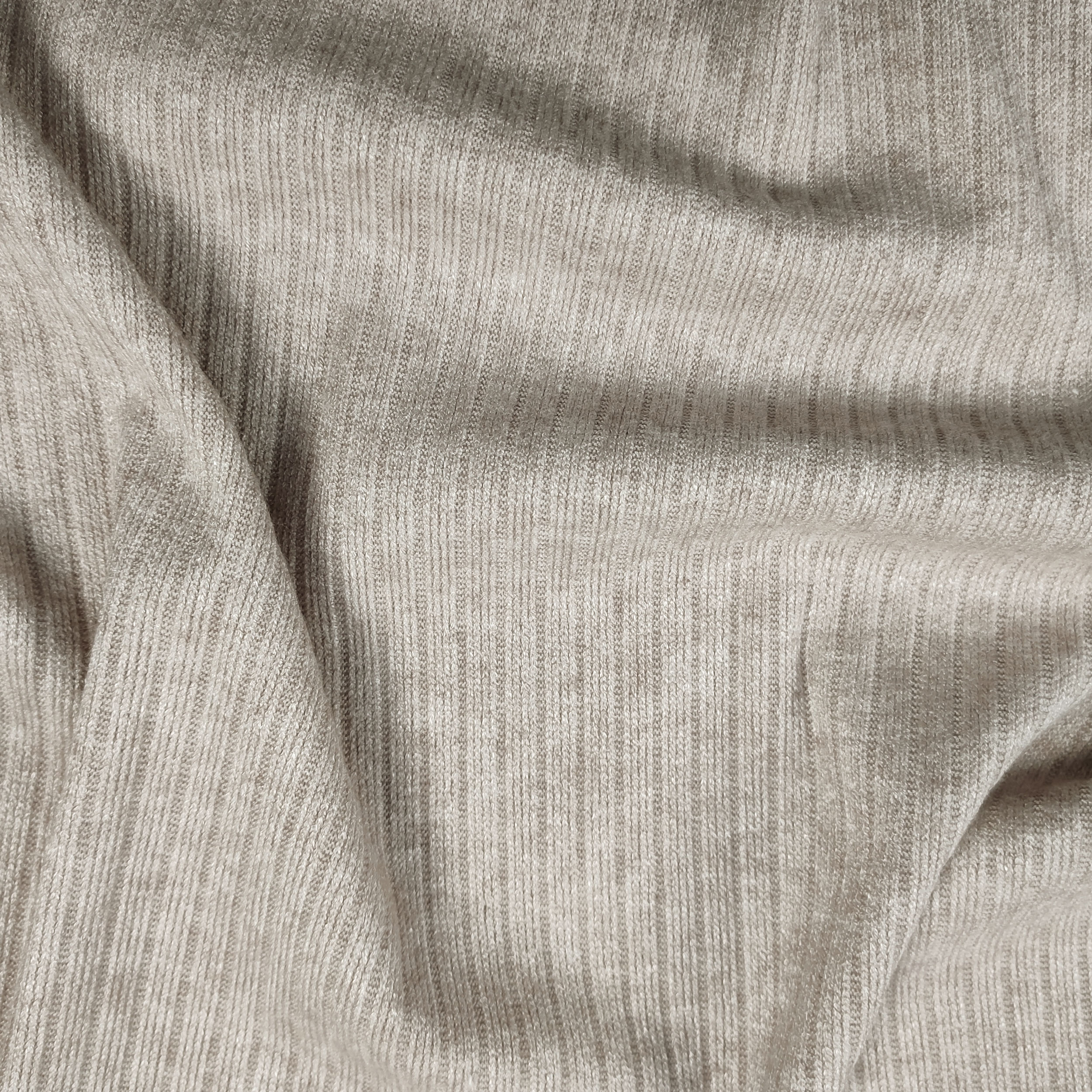 Maglina Mano Cachemire Canettata Beige Melange